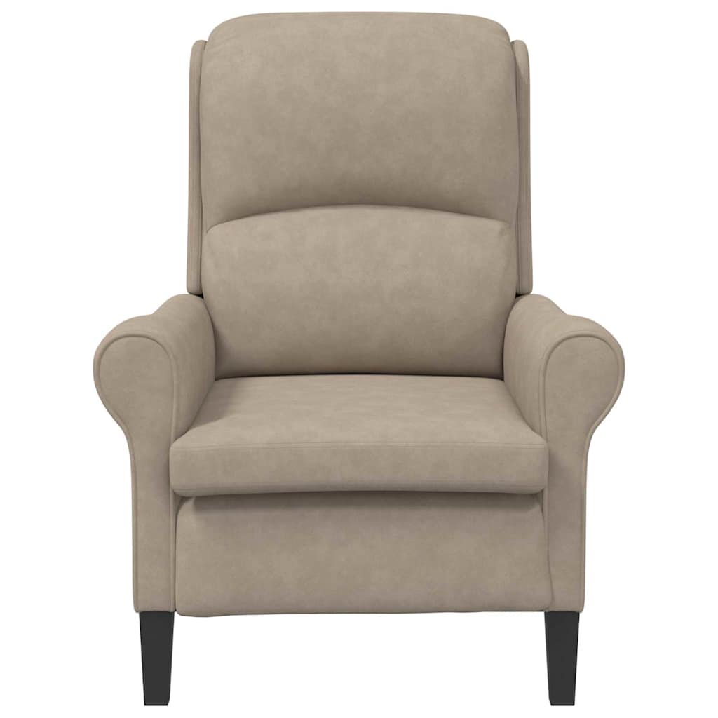 Fauteuil Taupe 76 x 94 x 102 cm Microvezel – afbeelding 4