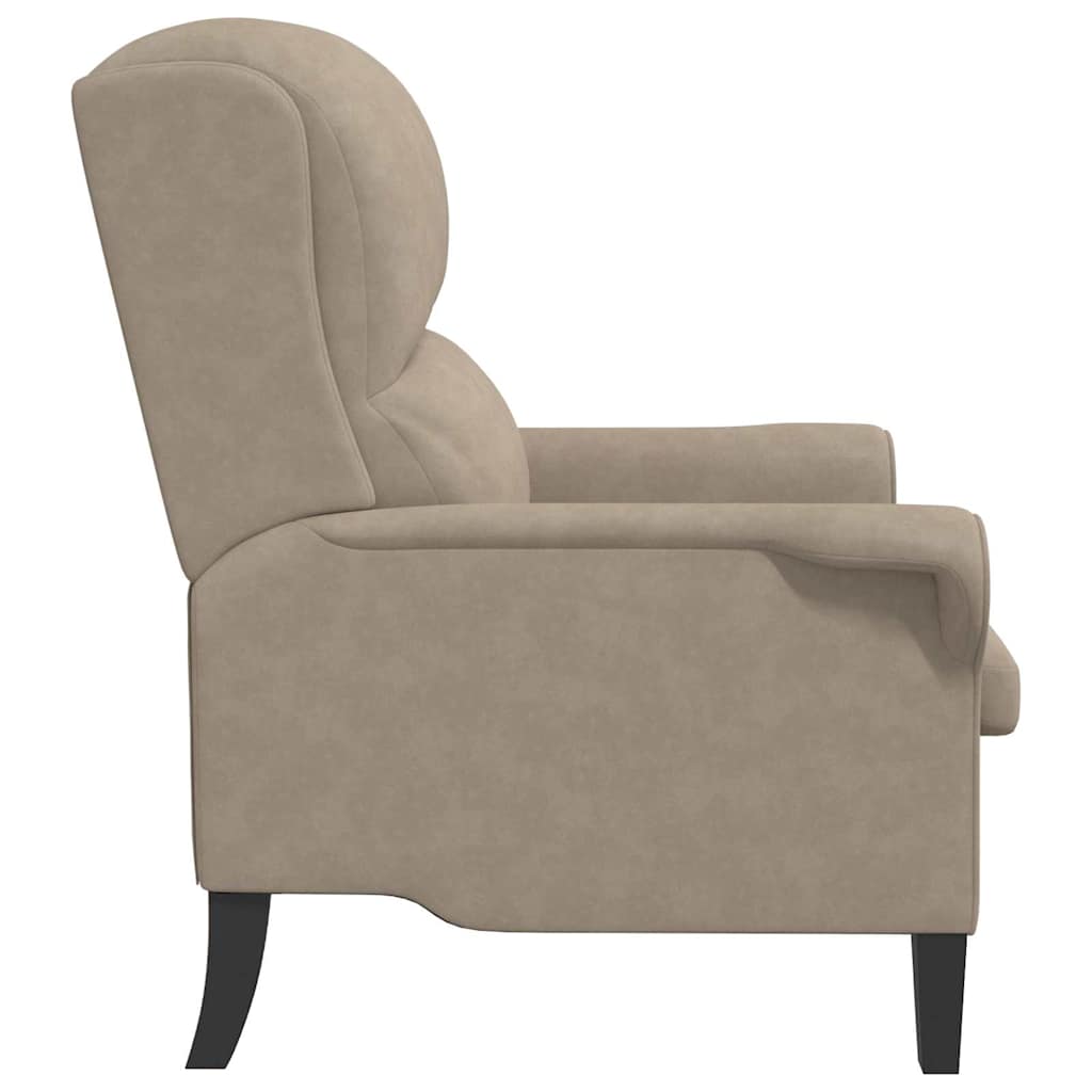 Fauteuil Taupe 76 x 94 x 102 cm Microvezel – afbeelding 5