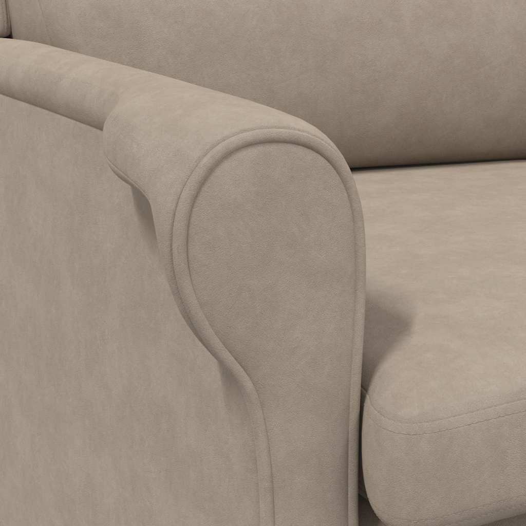 Fauteuil Taupe 76 x 94 x 102 cm Microvezel – afbeelding 8