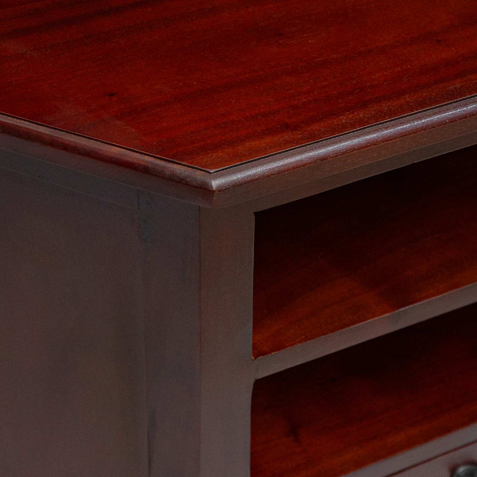 HoekTVKast met lade Bruin 80 x 40,5 x 45 cm Massief Mahoniehout – afbeelding 10