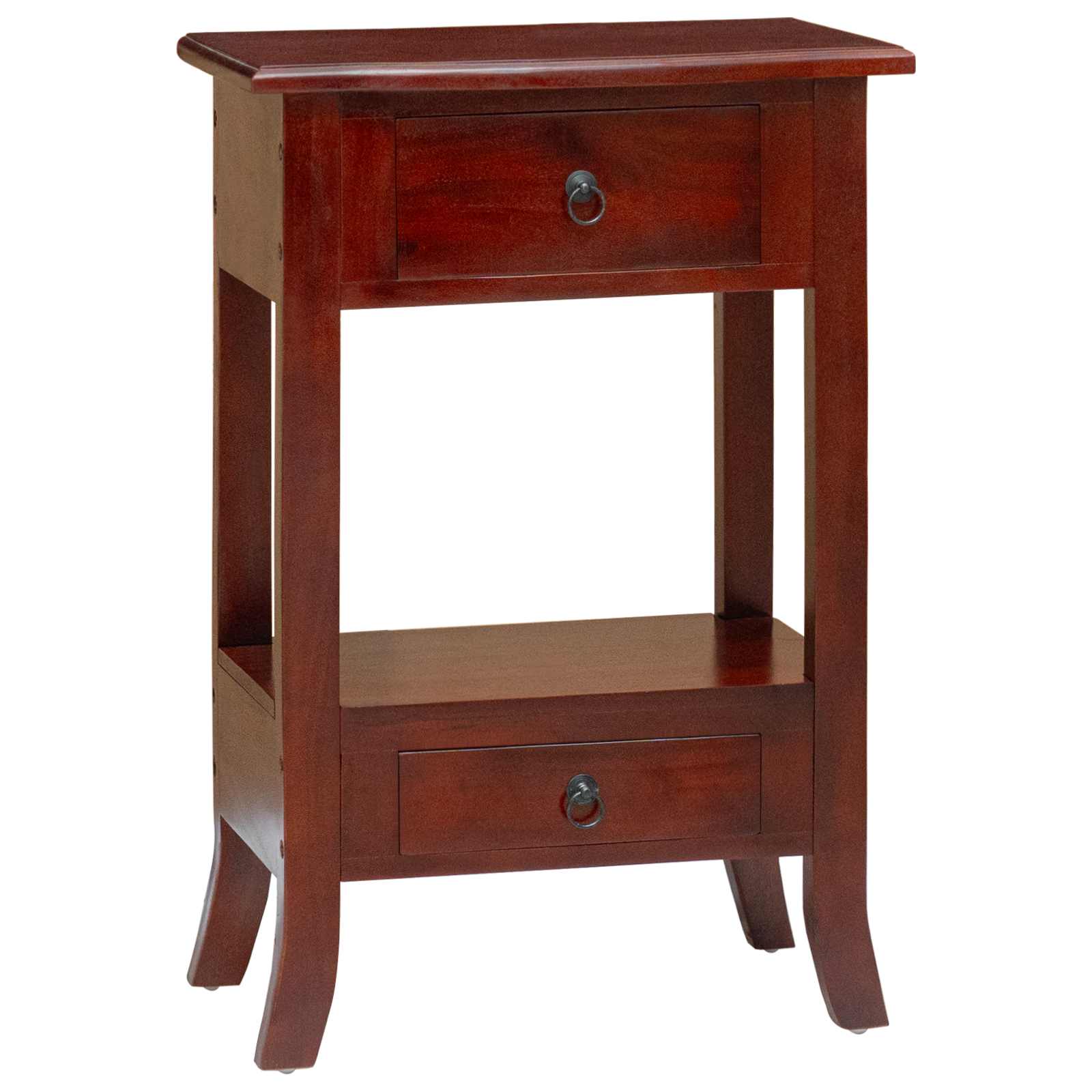 Wandtafel met lade Bruin 50 x 29,5 x 76 cm Massief Mahoniehout – afbeelding 2