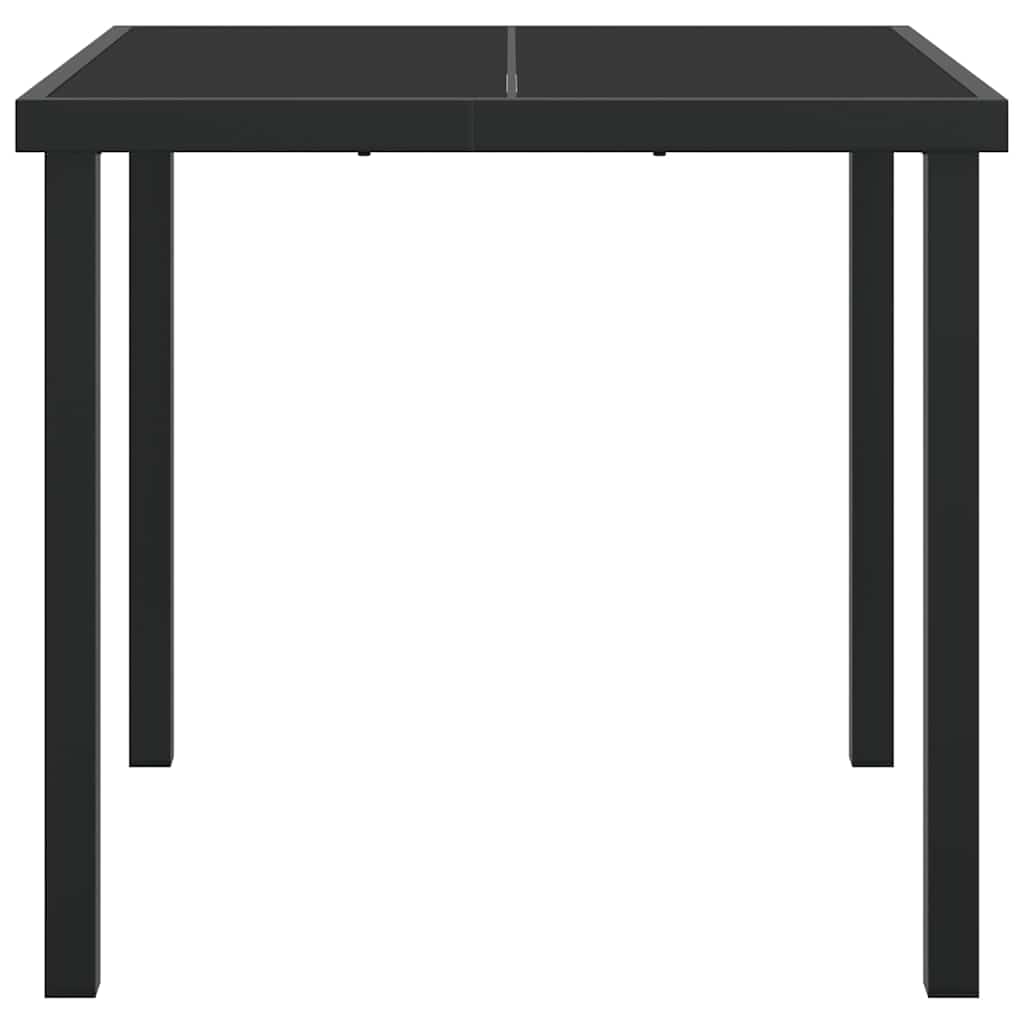 Tuinstafel Zwart 80 x 80 x 73 cm Metaal – afbeelding 5