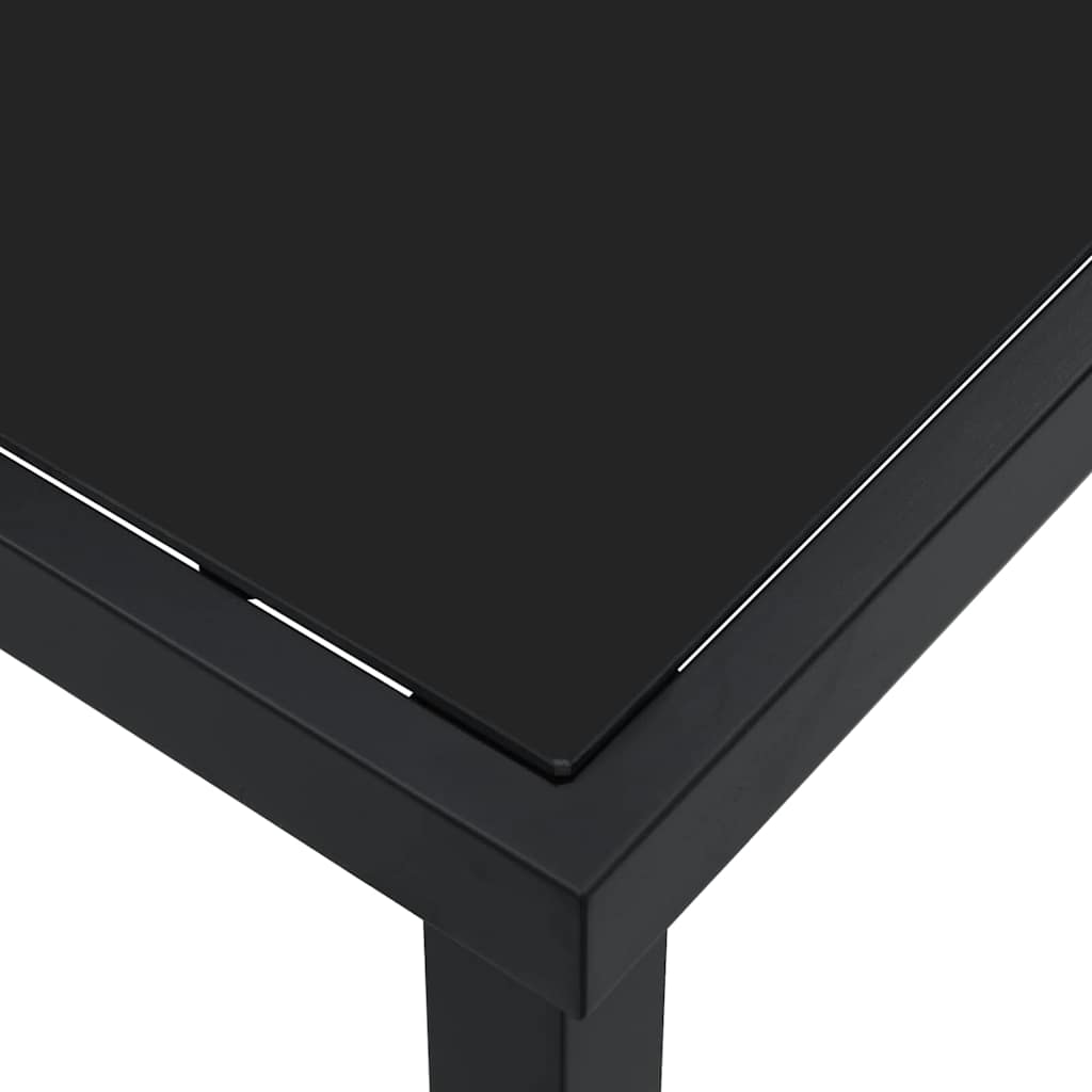 Tuinstafel Zwart 80 x 80 x 73 cm Metaal – afbeelding 8