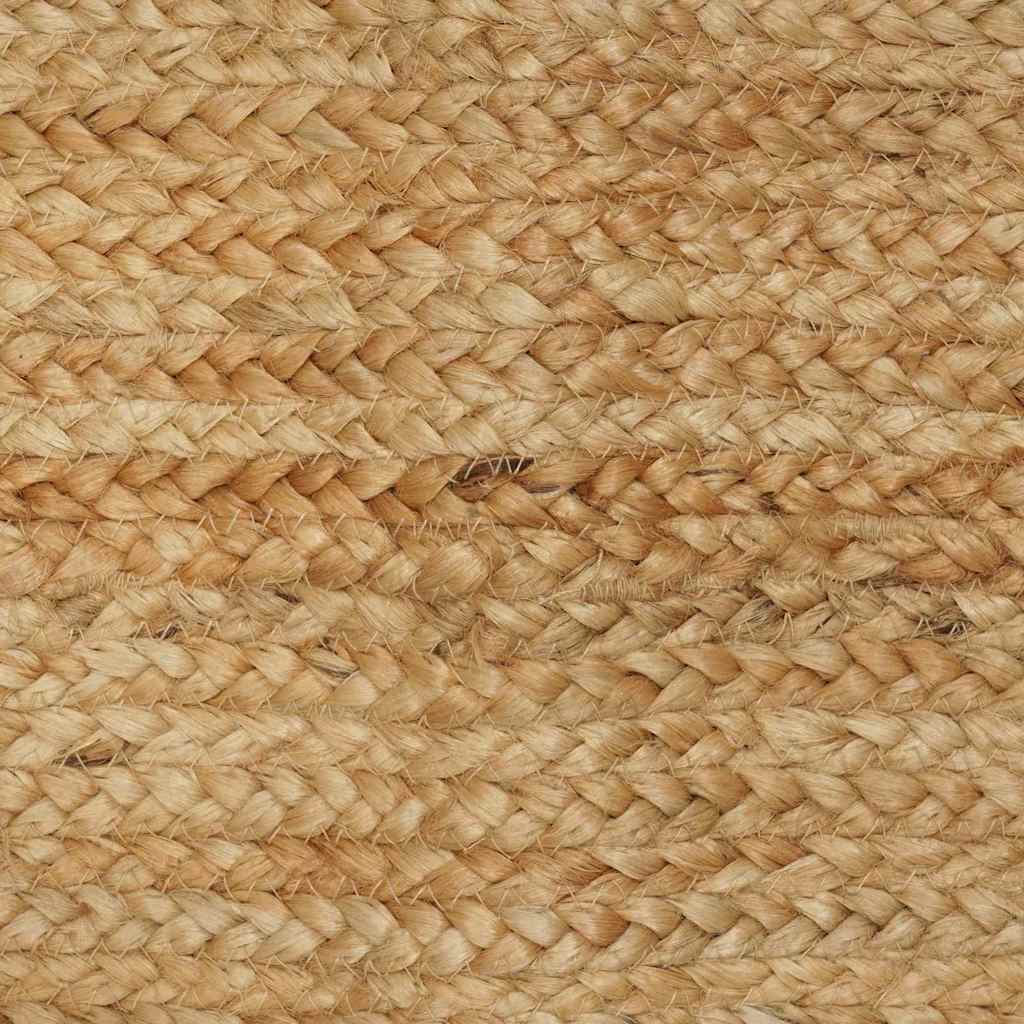Vloerkleden Naturel 120 x 120 cm Jute – afbeelding 2