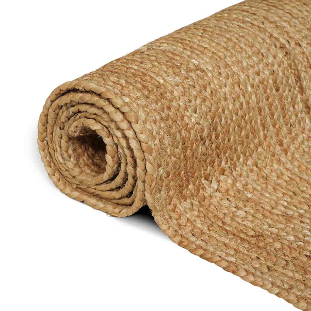 Vloerkleden Naturel 120 x 120 cm Jute – afbeelding 4