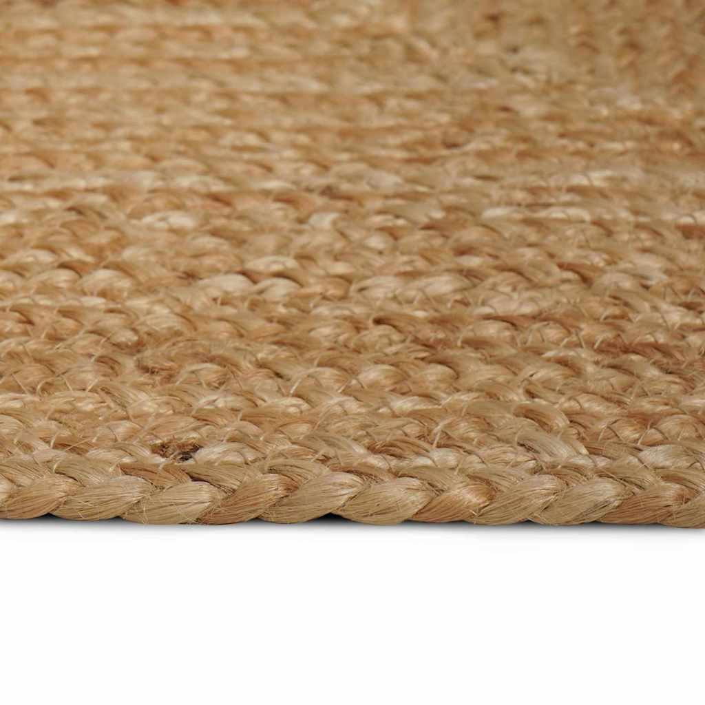Vloerkleden Naturel 120 x 120 cm Jute – afbeelding 5