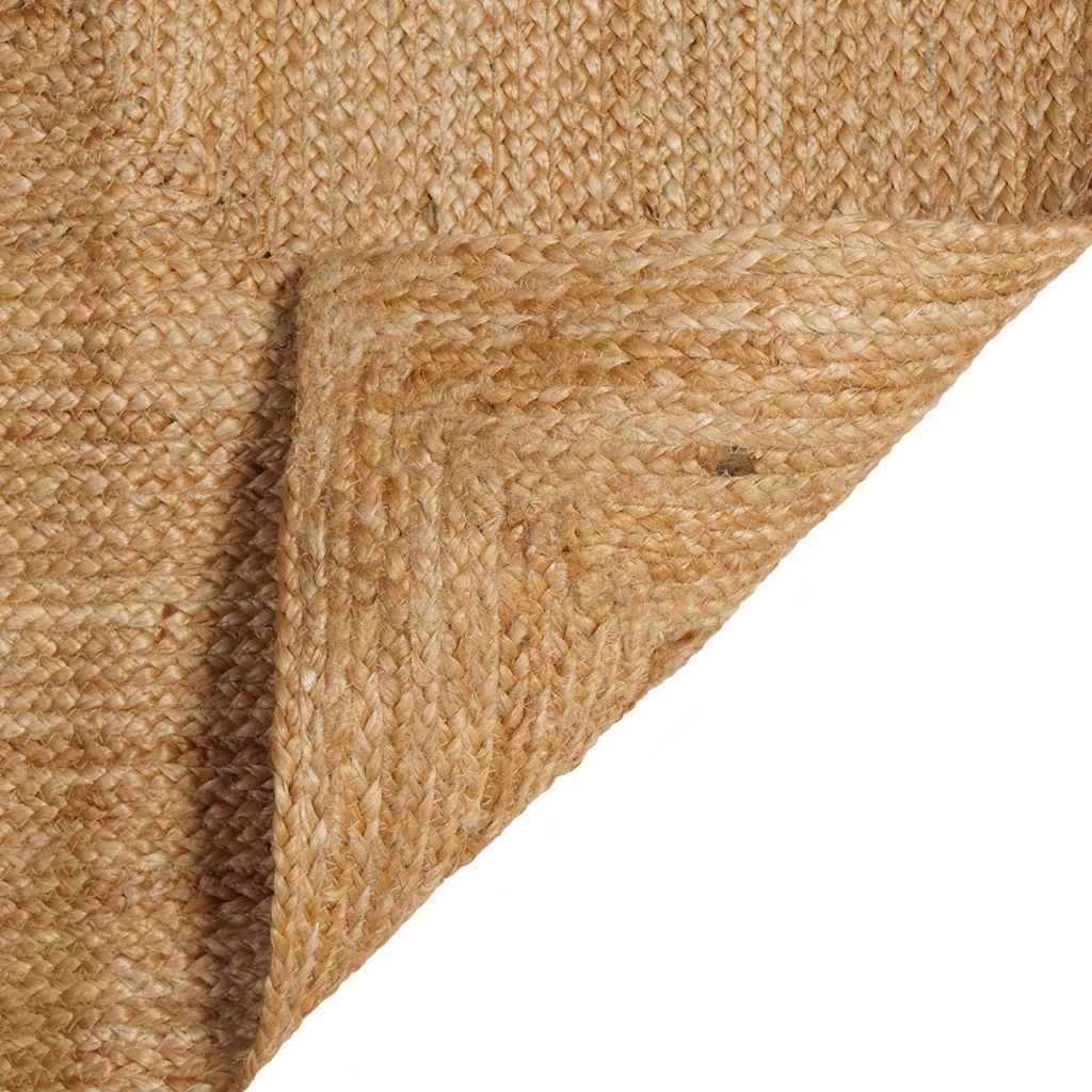 Vloerkleden Naturel 120 x 120 cm Jute – afbeelding 6