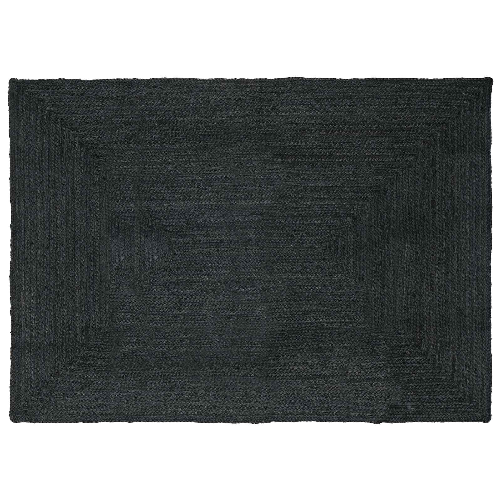 Vloerkleden Rechthoekig Donkergrijs 160 x 230 cm Jute – afbeelding 1