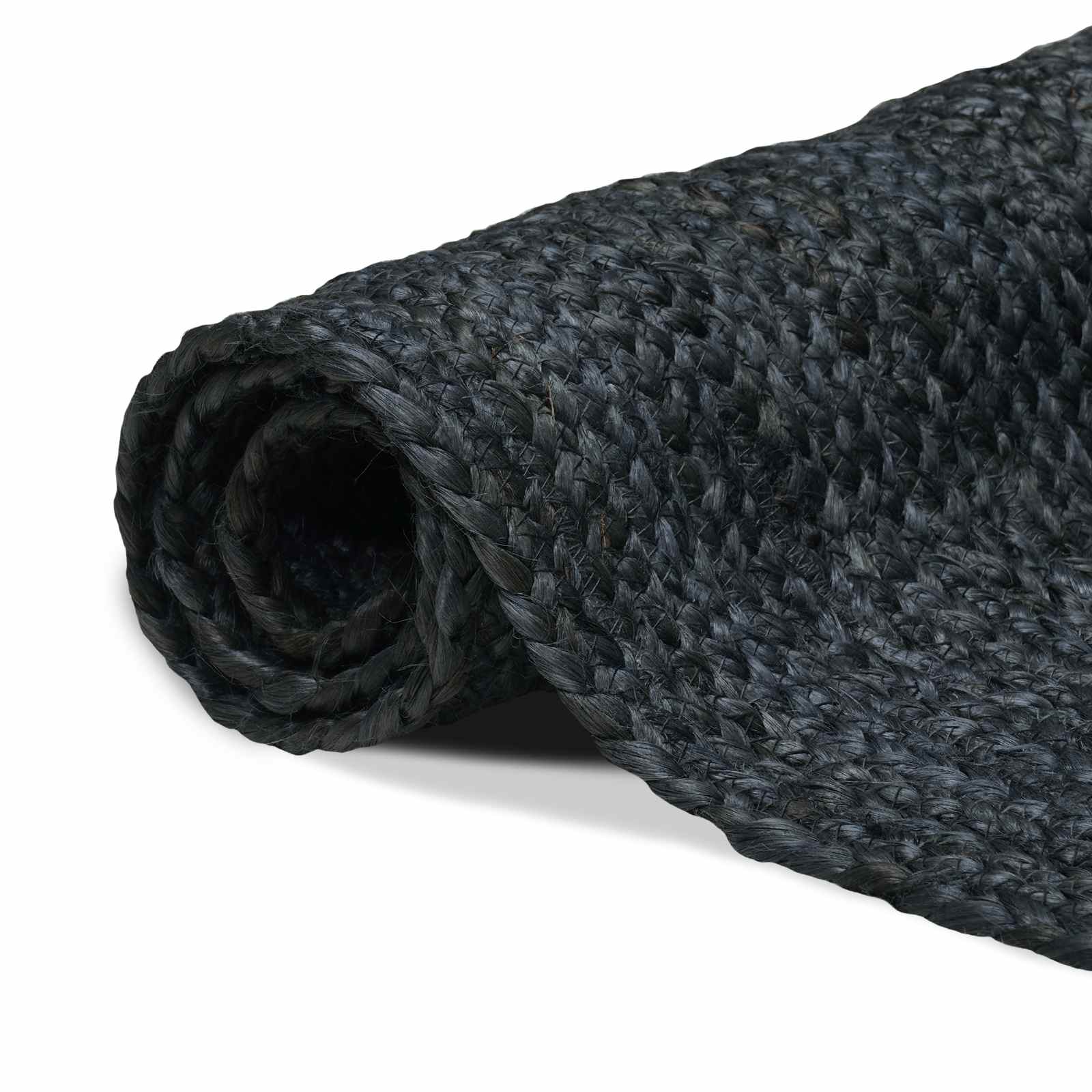 Vloerkleden Rechthoekig Donkergrijs 300 x 300 cm Jute – afbeelding 2
