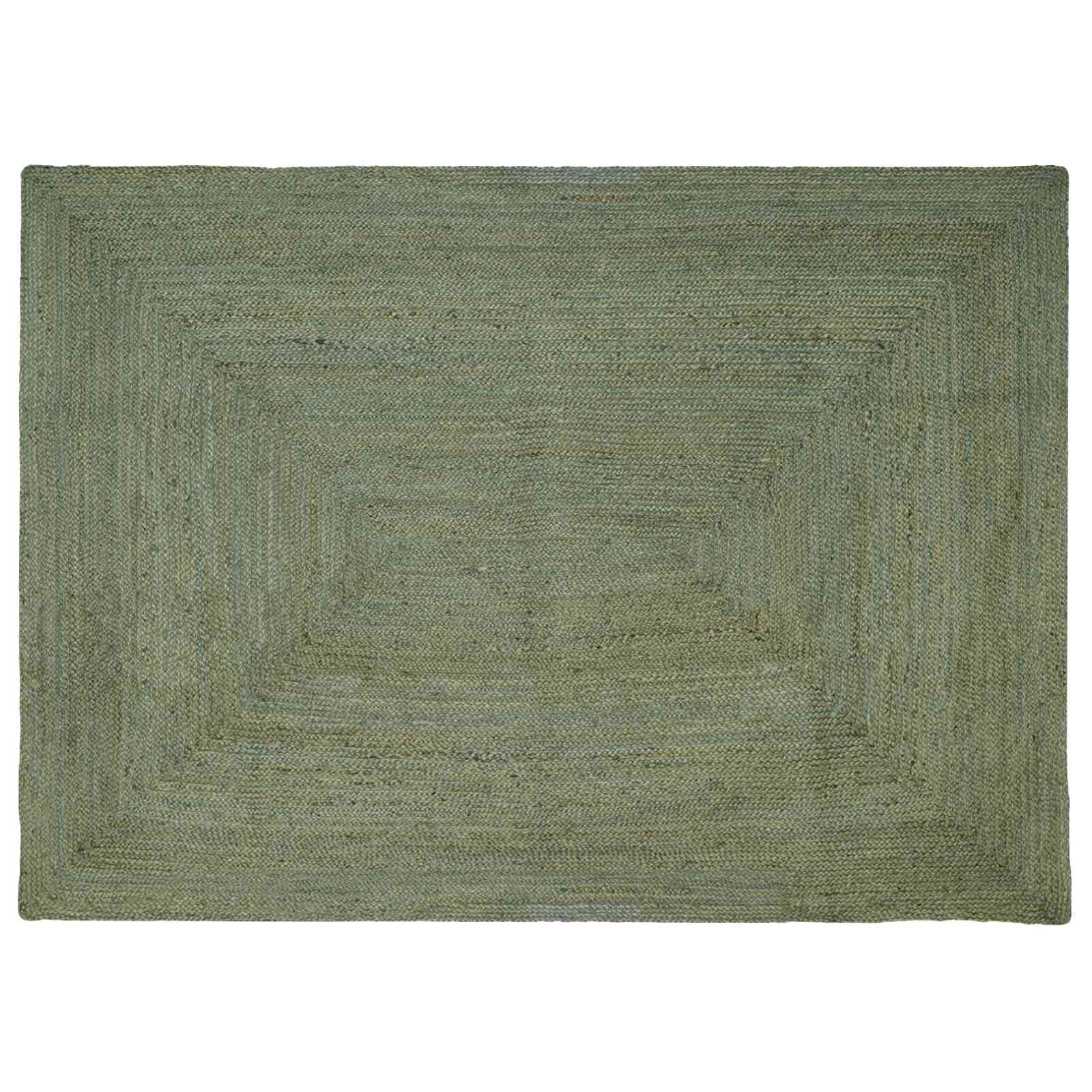 Vloerkleden Rechthoekig Olijfgroen 240 x 340 cm Jute