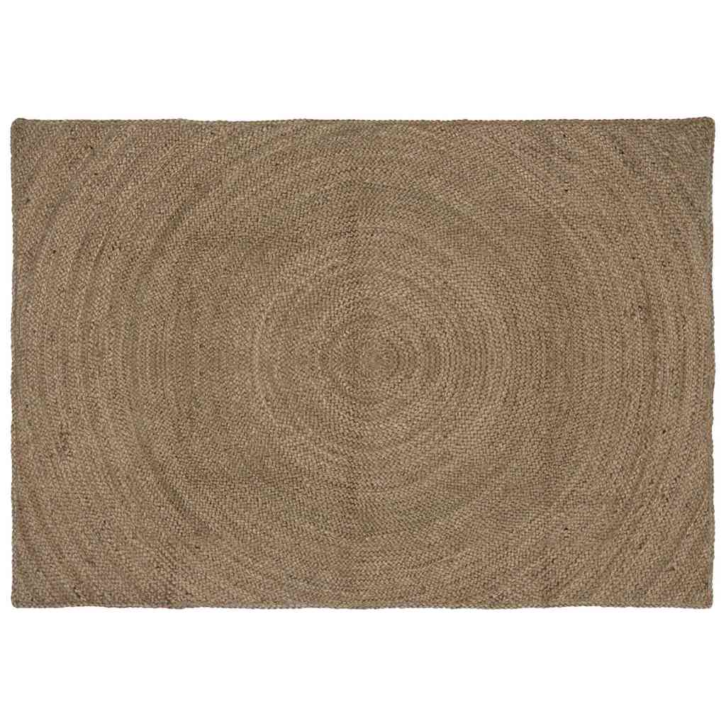 Vloerkleden Rechthoekig Grijs 140 x 200 cm Jute