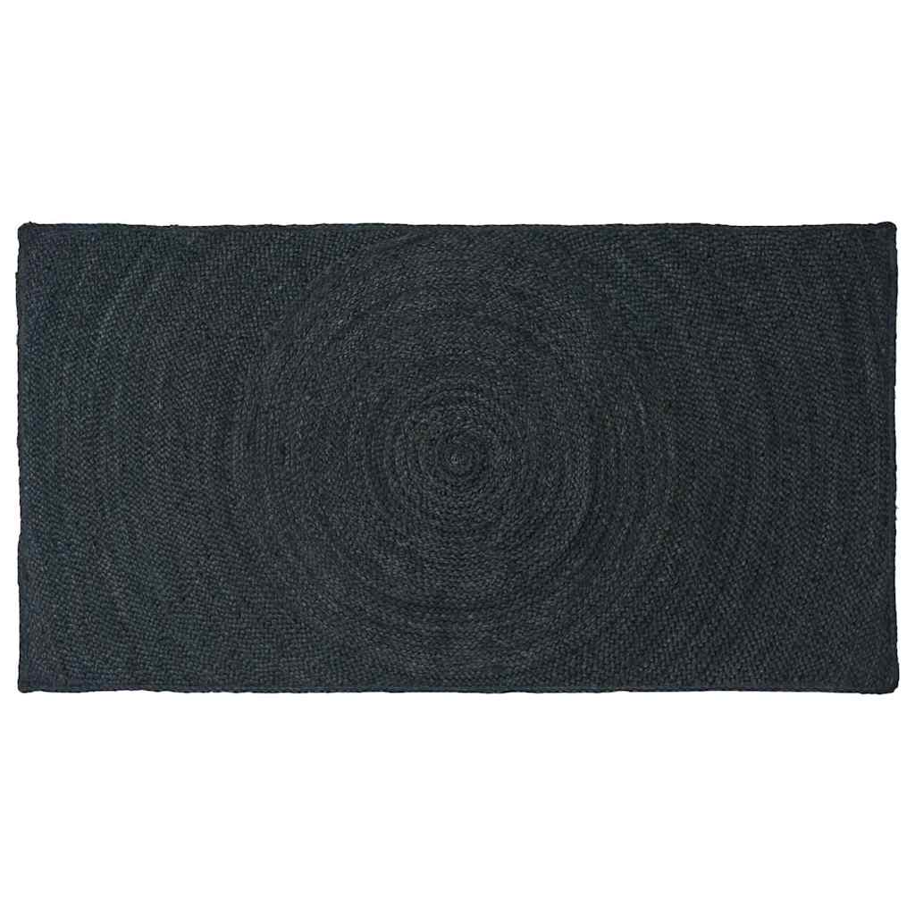 Vloerkleden Rechthoekig Donkergrijs 100 x 200 cm Jute