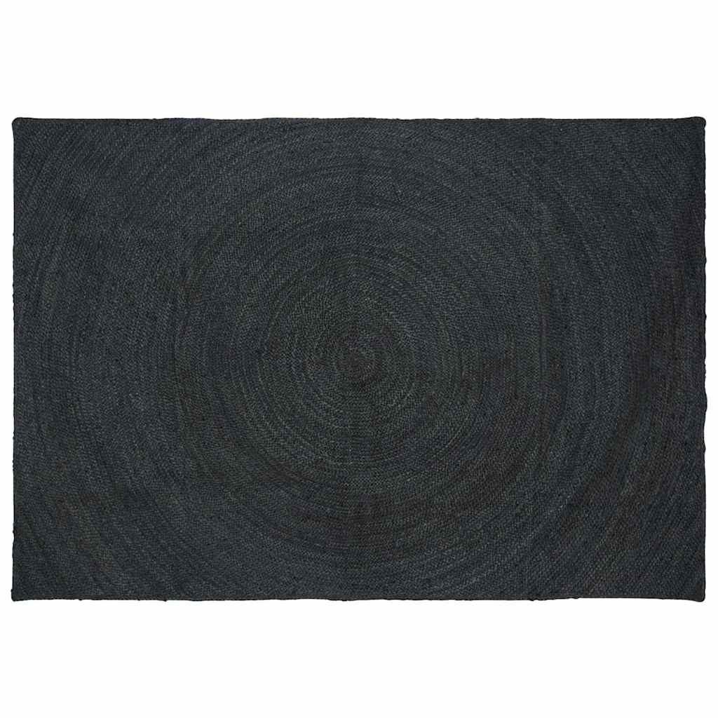 Vloerkleden Rechthoekig Donkergrijs 240 x 340 cm Jute