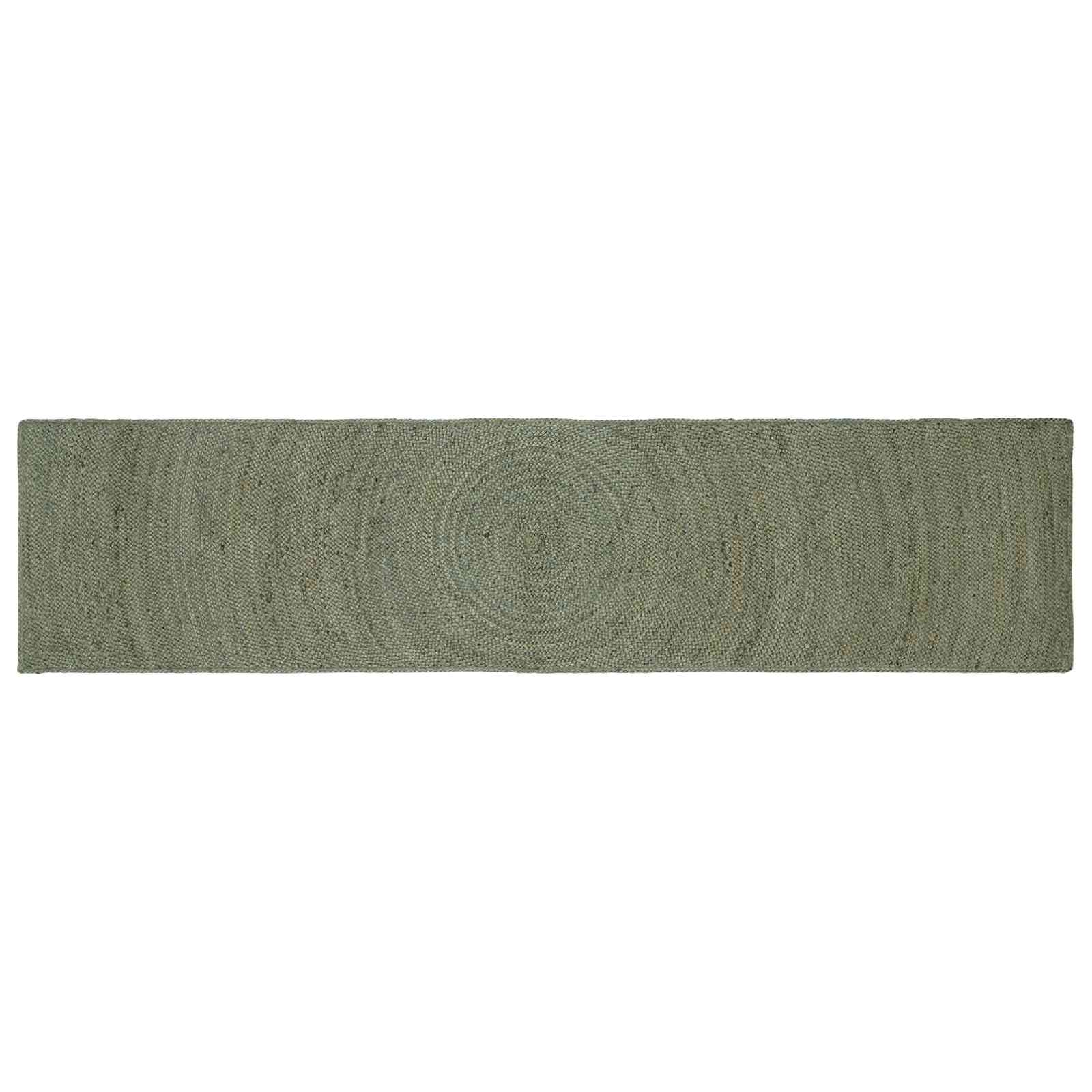 Vloerkleden Olijfgroen 60 x 200 cm Jute – afbeelding 1