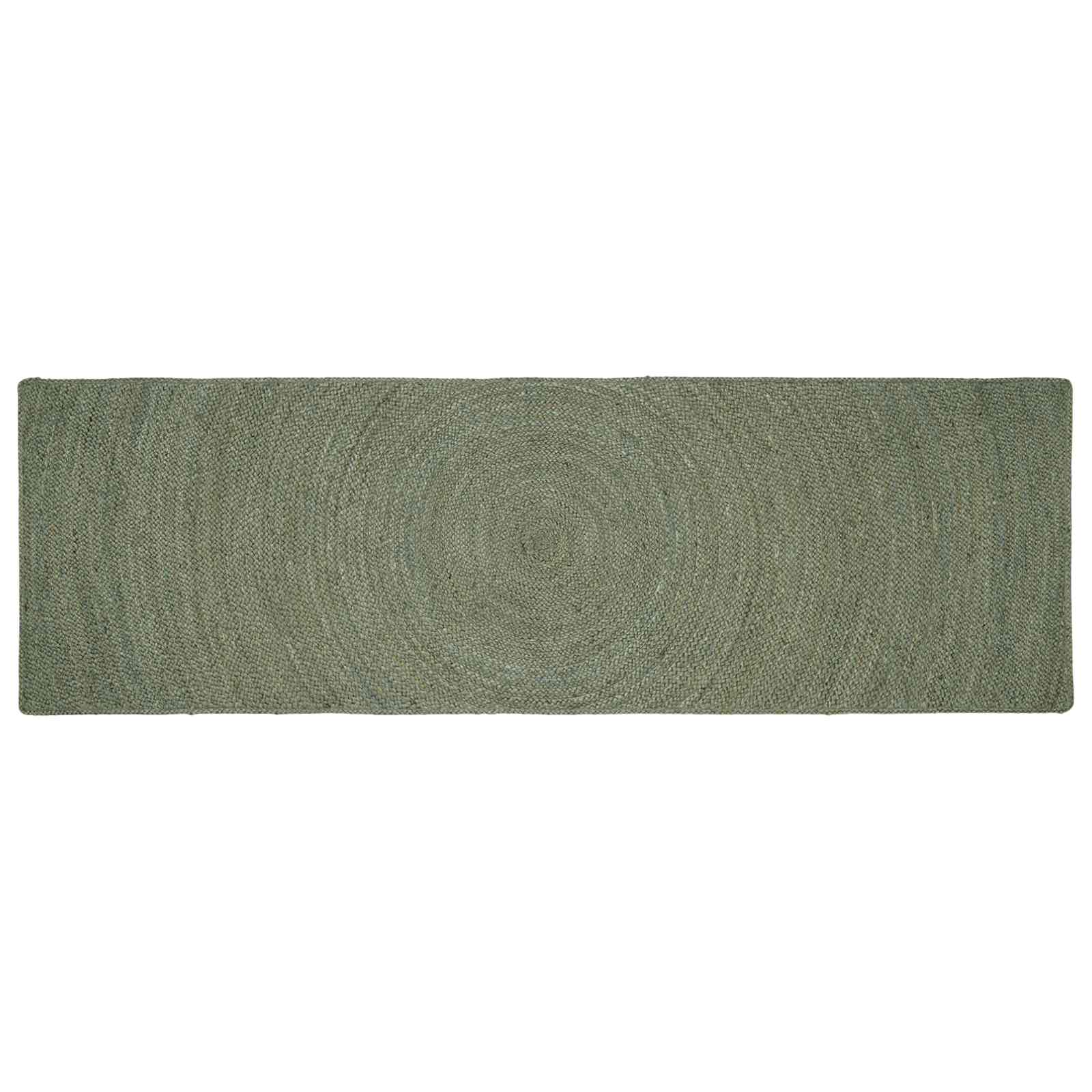 Vloerkleden Olijfgroen 80 x 250 cm Jute