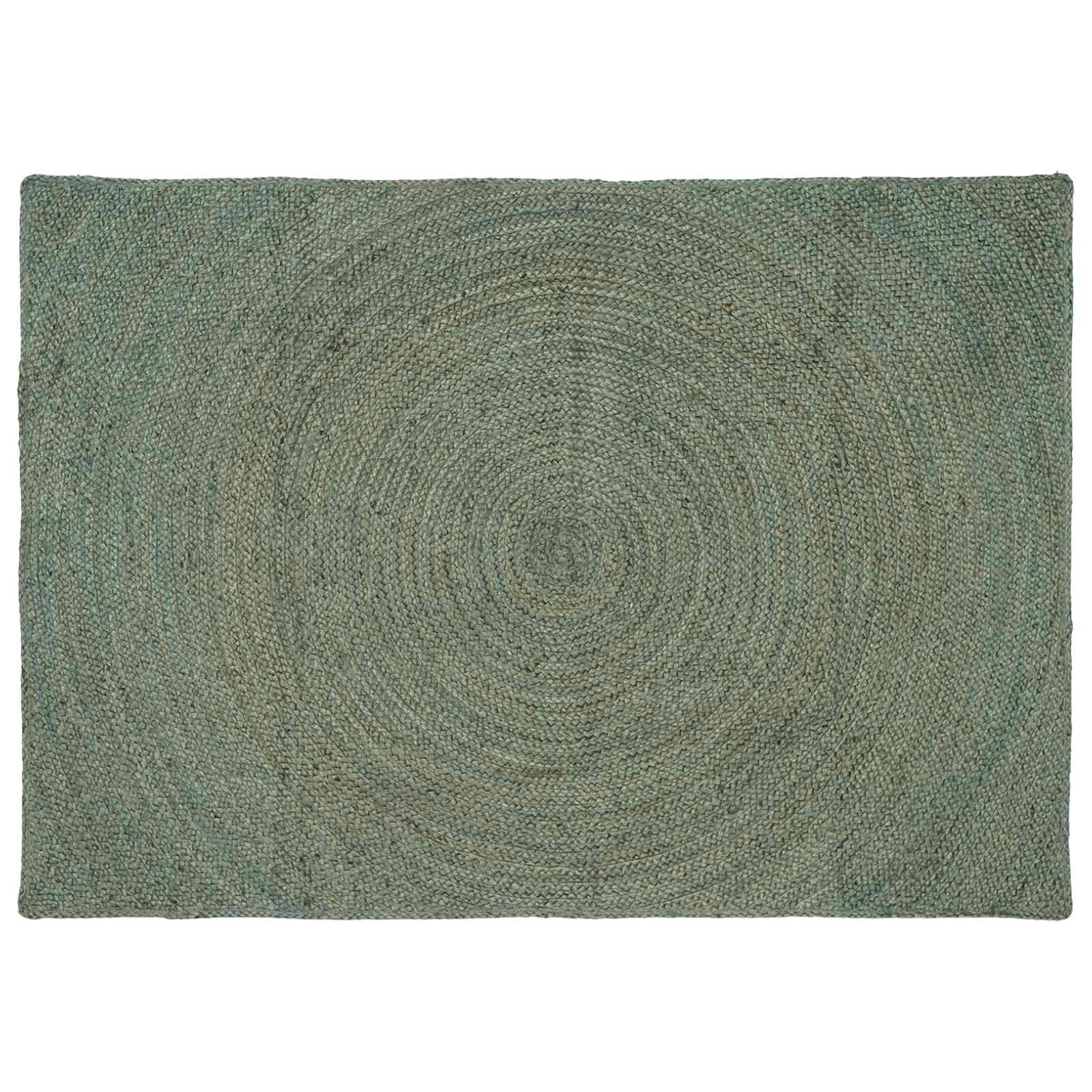 Vloerkleden Olijfgroen 120 x 170 cm Jute