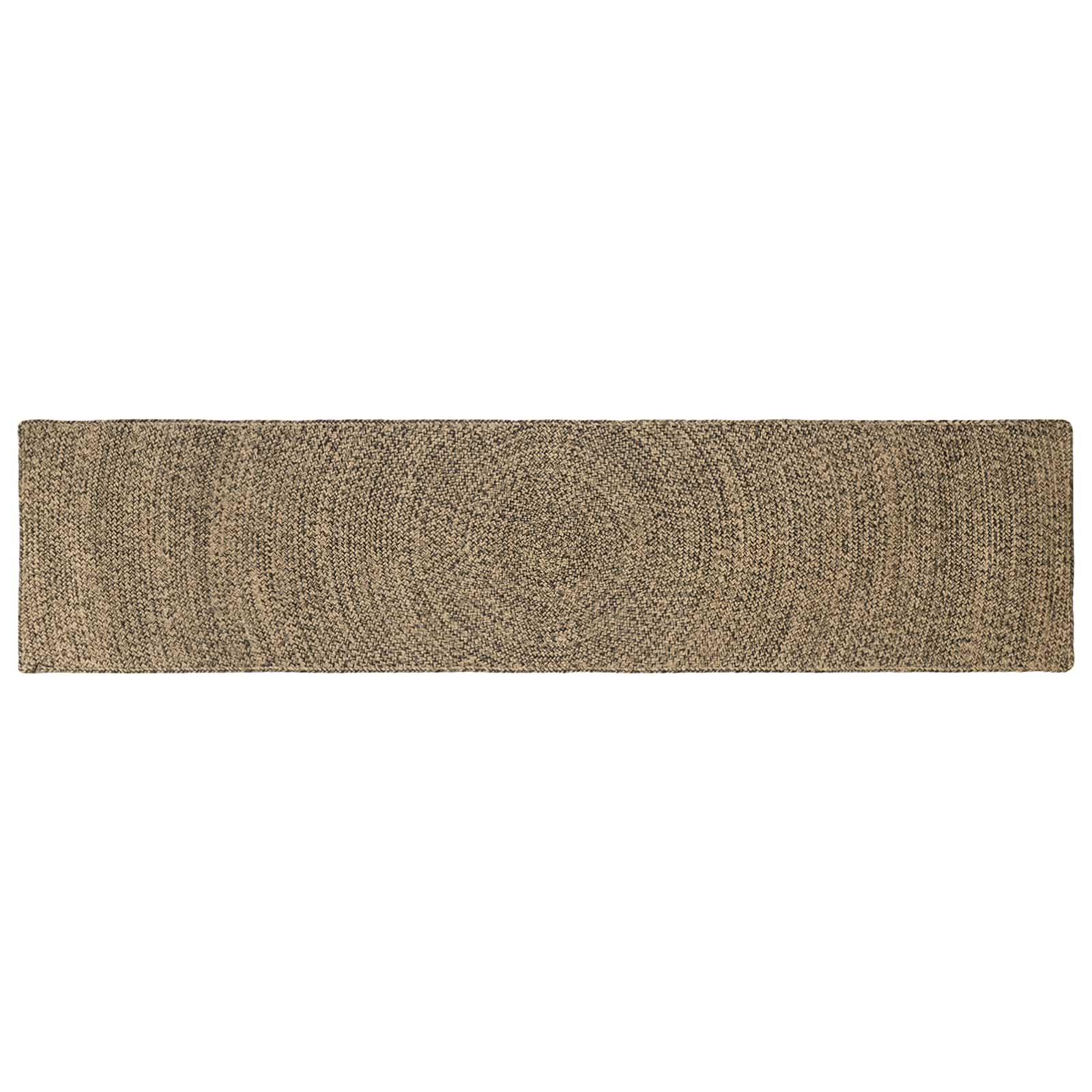 Vloerkleden Naturel en Zwart 60 x 250 cm Jute