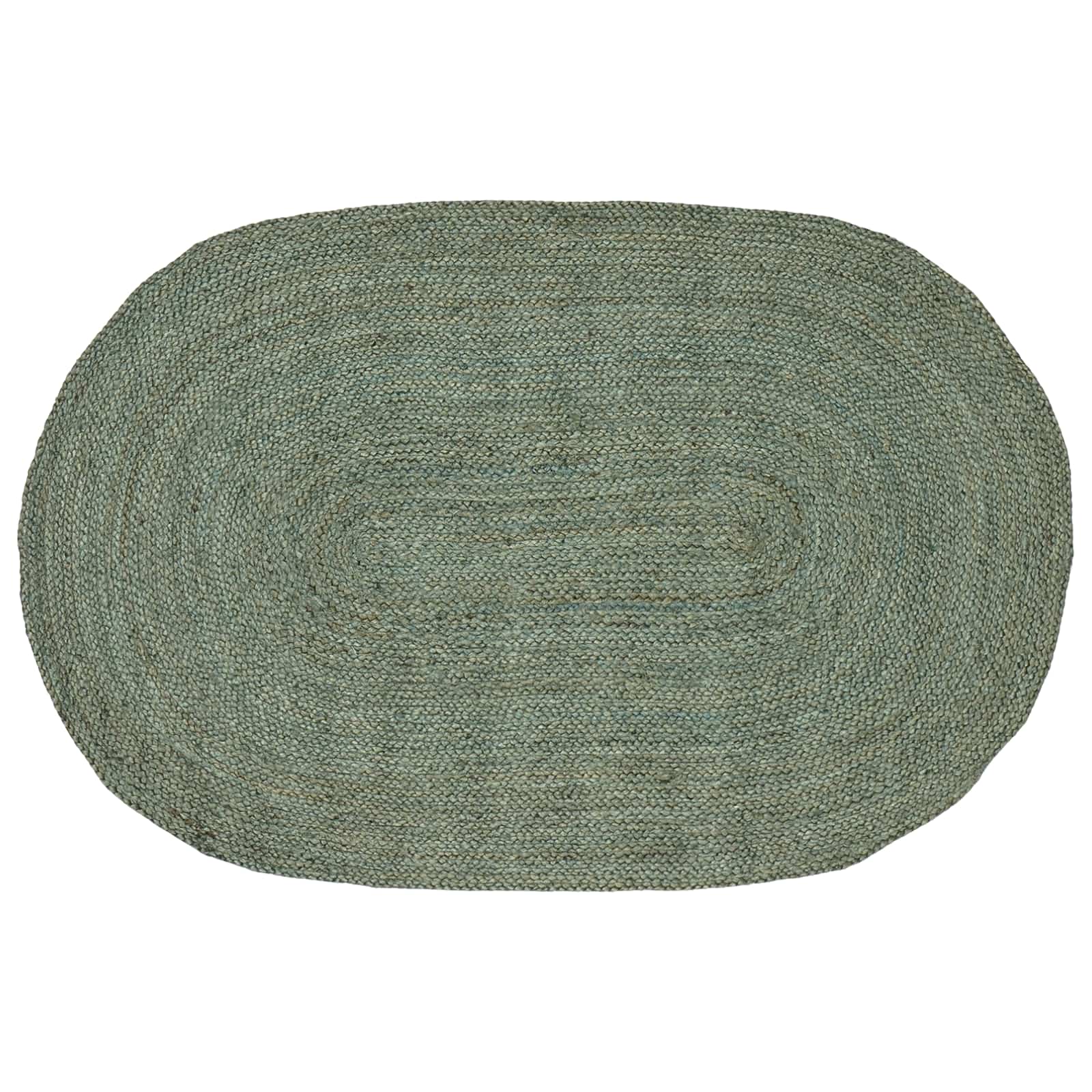 Vloerkleden Olijfgroen 122 x 183 cm Jute