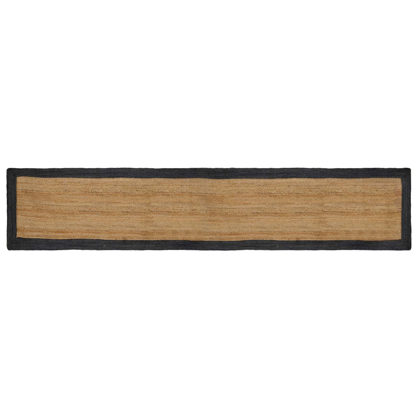 Vloerkleden Rechthoekig Naturel en donkergrijs 60 x 400 cm Jute