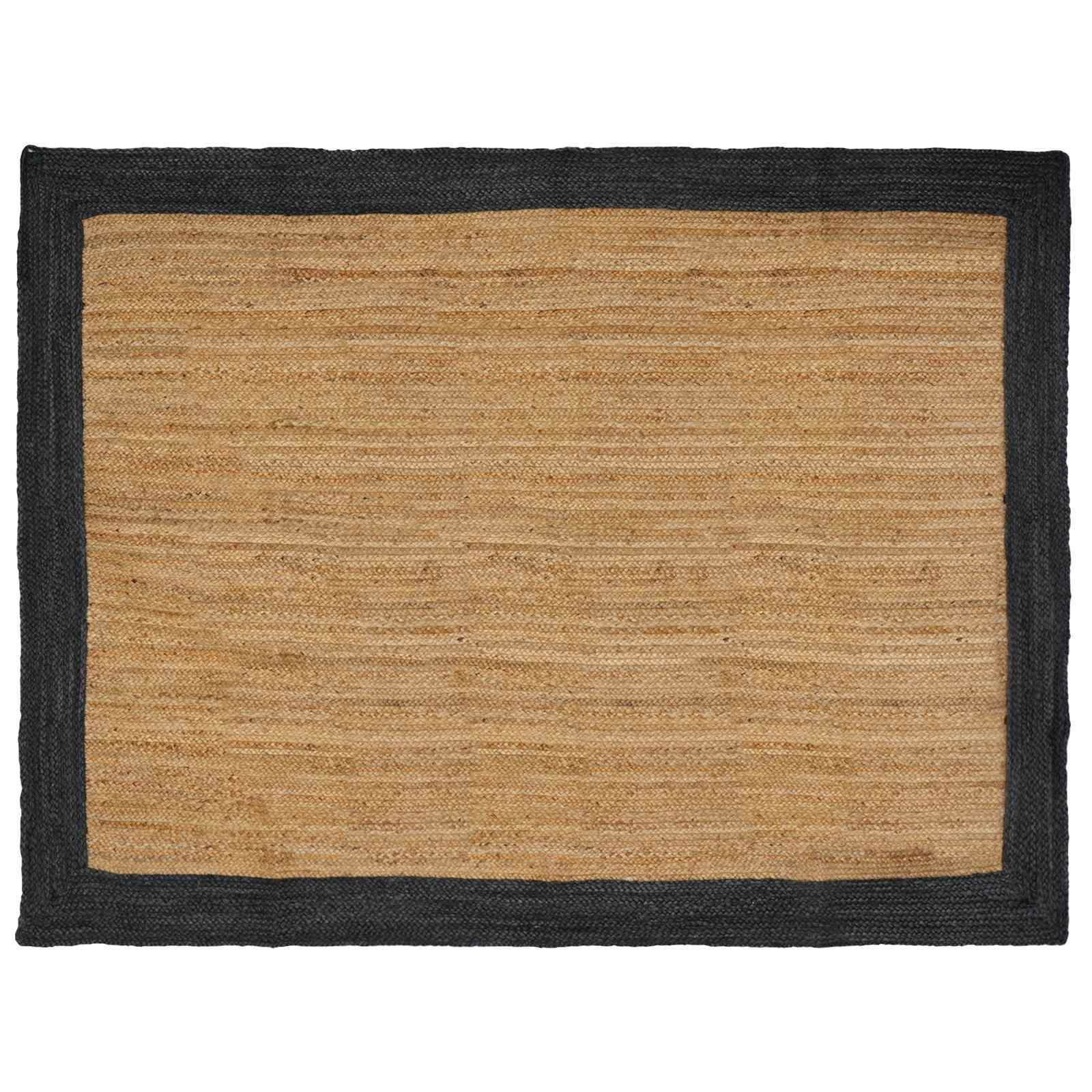 Vloerkleden Rechthoekig Naturel en donkergrijs 200 x 290 cm