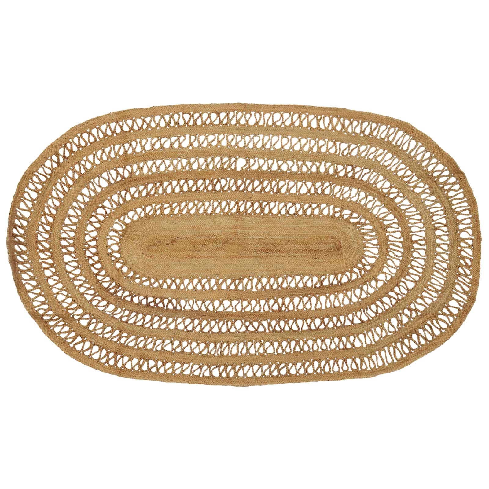 Tapijt Bruin 152 x 245 cm Jute