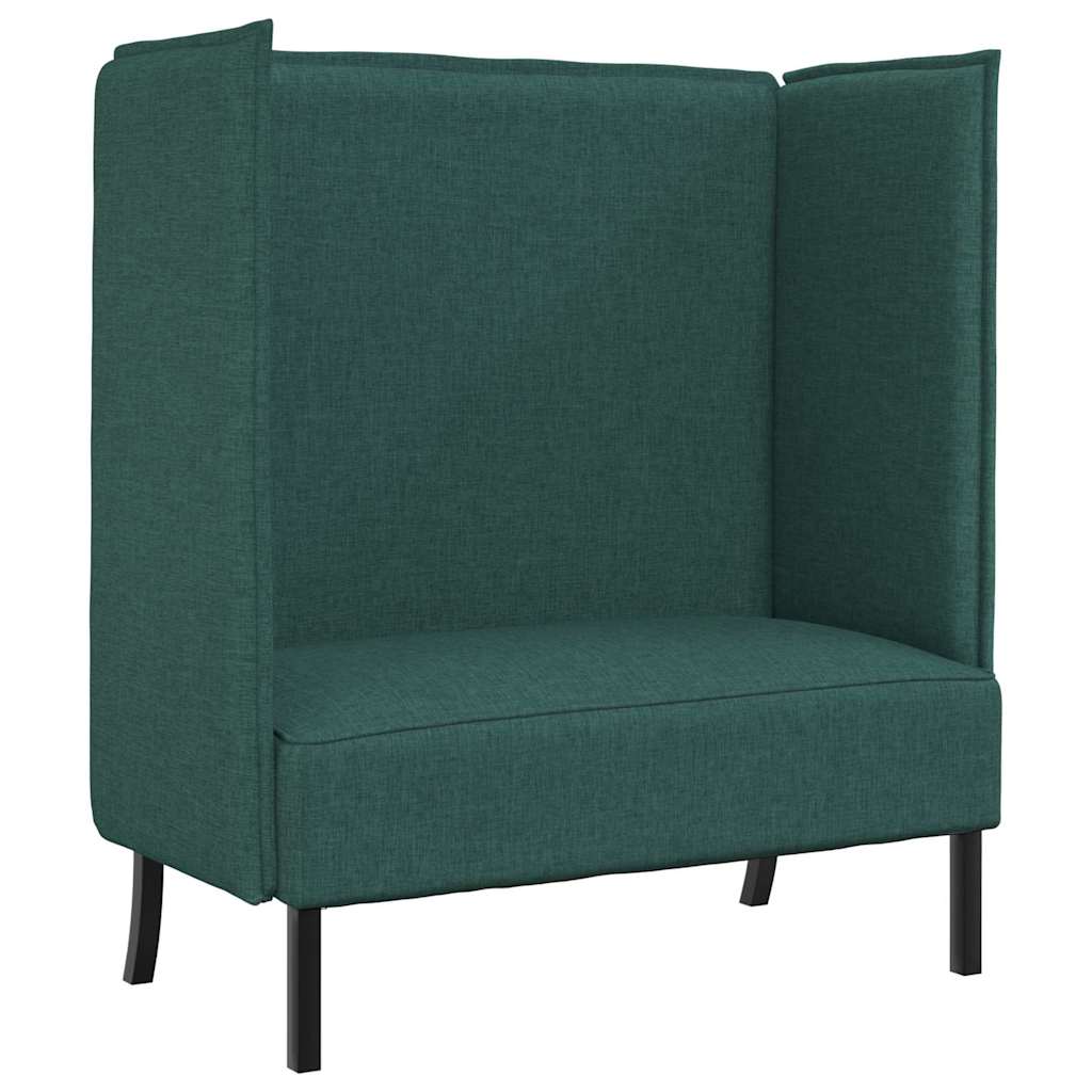 Hoge Rug Bank 101cm Donkergroen Stof – afbeelding 2