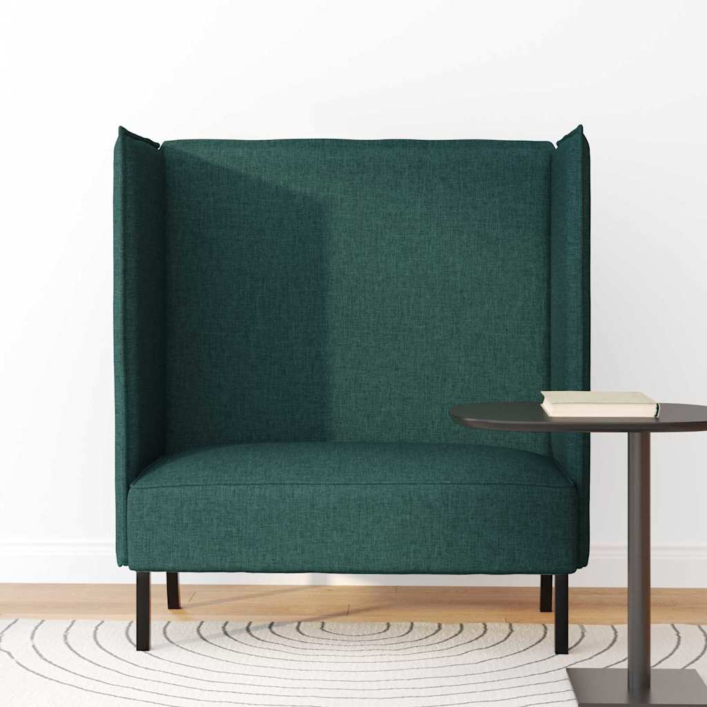 Hoge Rug Bank 101cm Donkergroen Stof – afbeelding 3