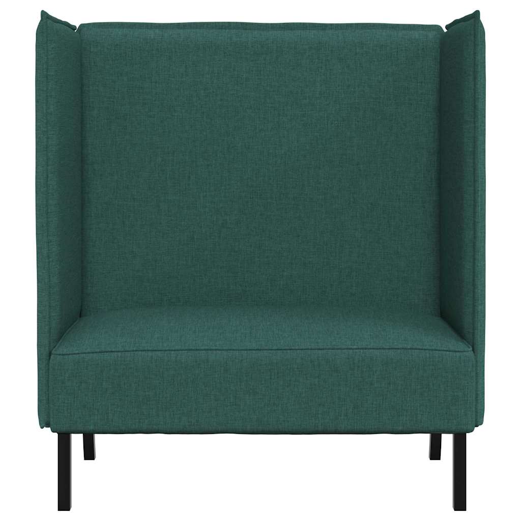 Hoge Rug Bank 101cm Donkergroen Stof – afbeelding 4