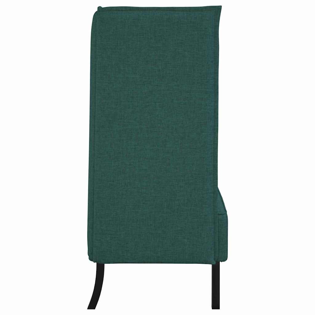 Hoge Rug Bank 101cm Donkergroen Stof – afbeelding 5