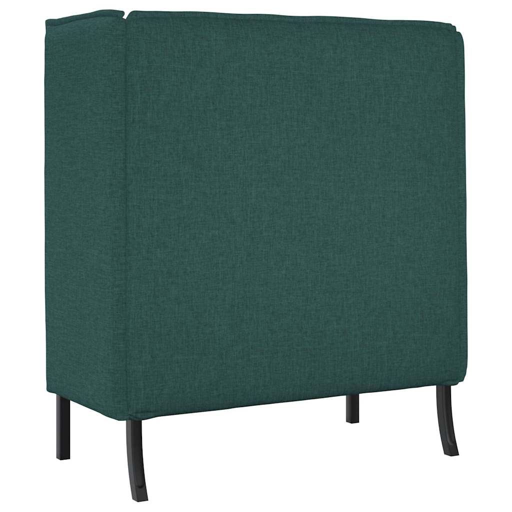 Hoge Rug Bank 101cm Donkergroen Stof – afbeelding 6