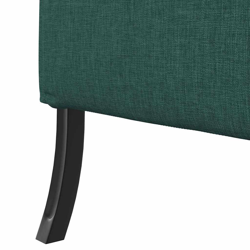 Hoge Rug Bank 101cm Donkergroen Stof – afbeelding 7