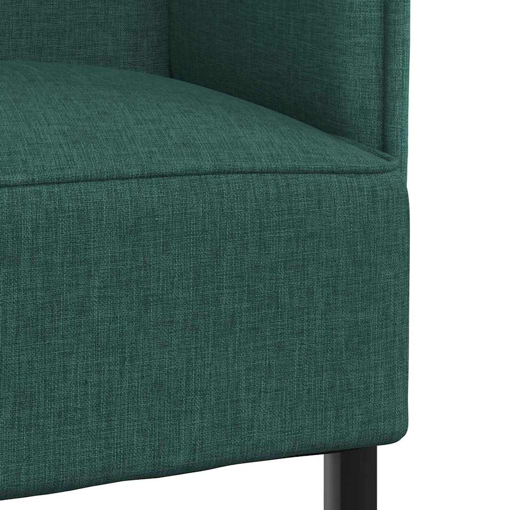 Hoge Rug Bank 101cm Donkergroen Stof – afbeelding 8