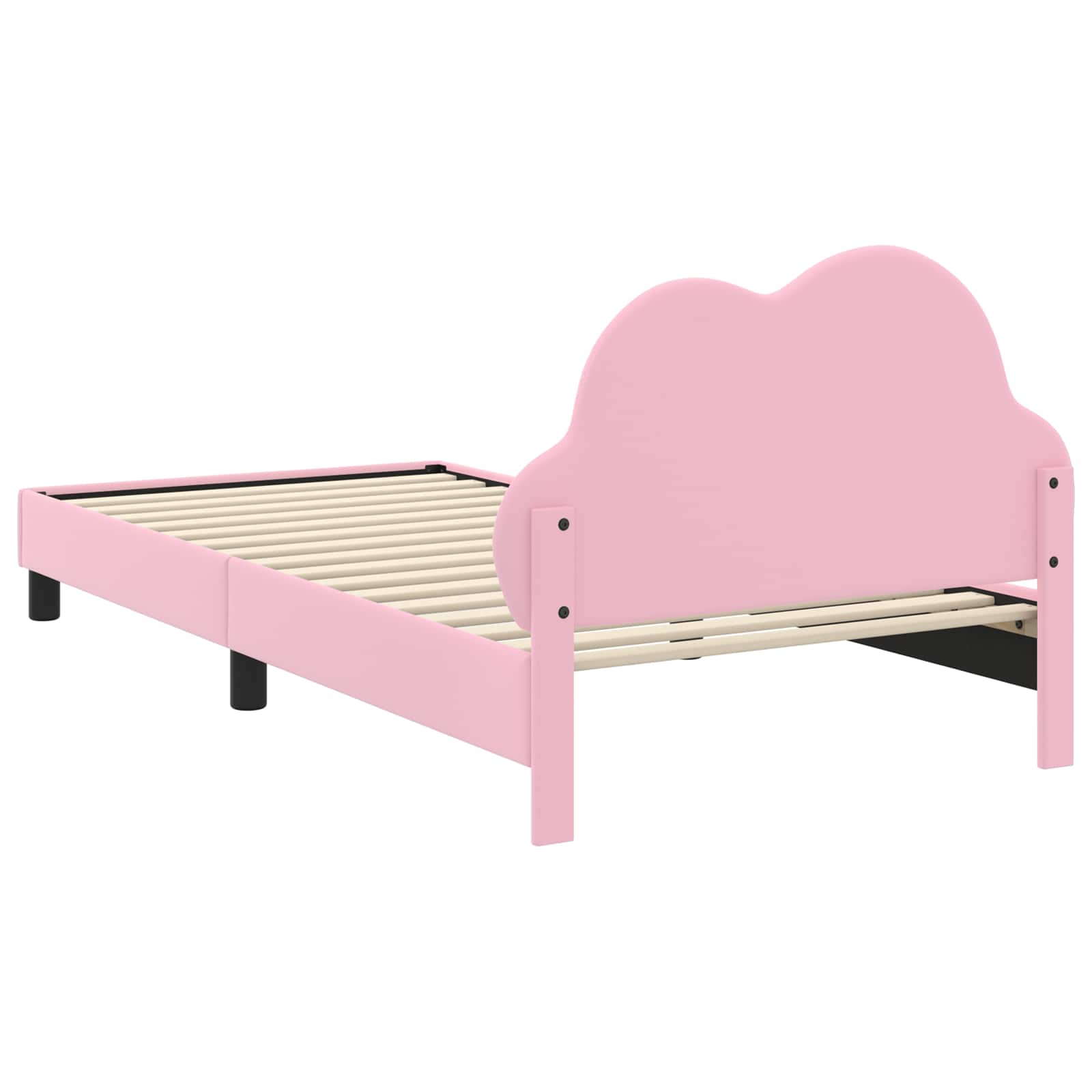 Bedframe voor kinderen met hoofdbord Roze 90 x 200 cm PU – afbeelding 7