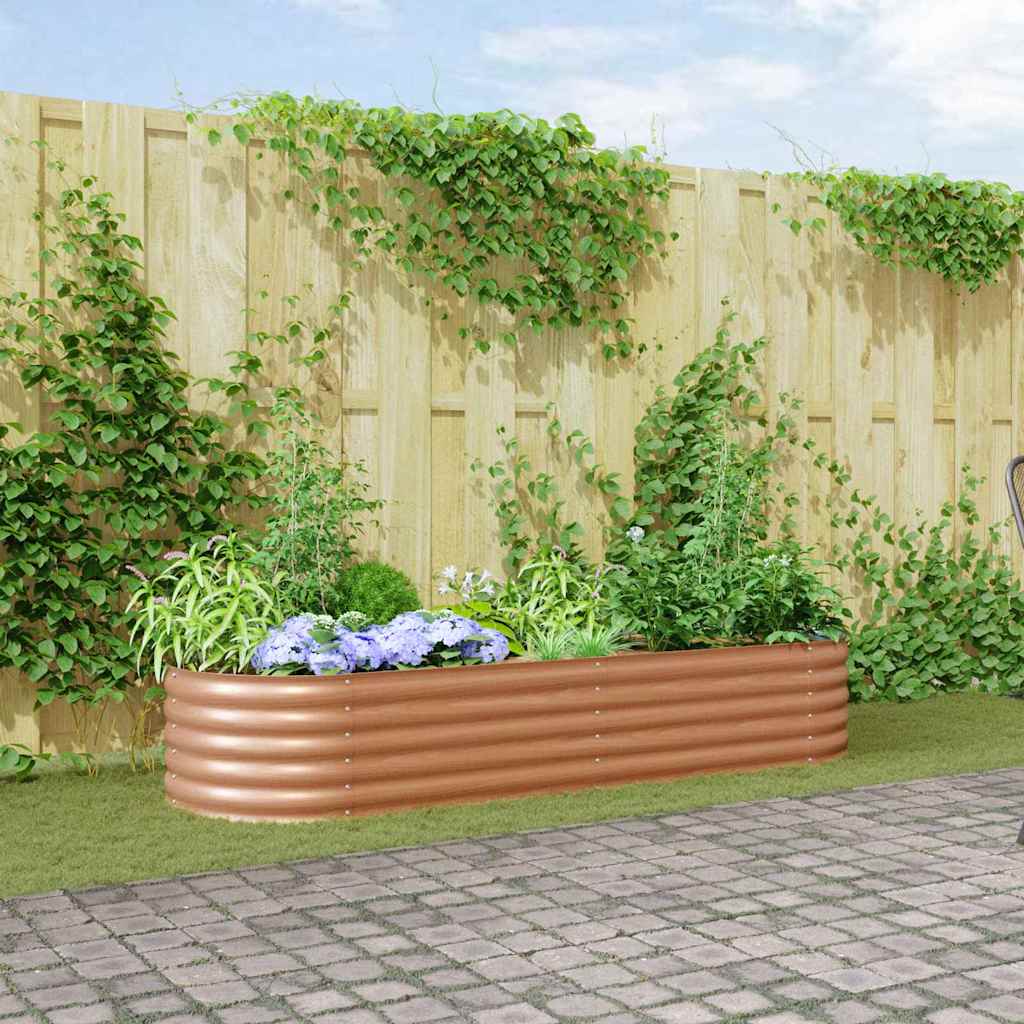 Verhoogd bed Bruin 240 x 80 x 44 cm Staal