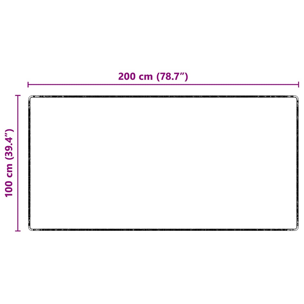 Tapijt Loper Antraciet 100 x 200 cm 100% Polypropyleen – afbeelding 9