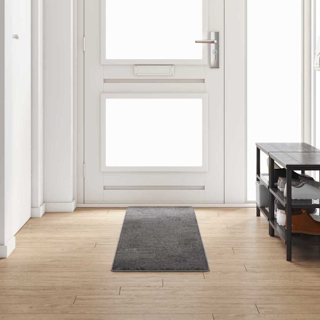 Tapijt Loper Grijs 50 x 250 cm 100% Polypropylene Tuft – afbeelding 1