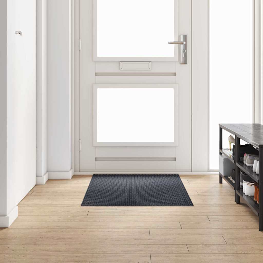 Tapijt Loper Antraciet 80 x 150 cm Stof – afbeelding 1