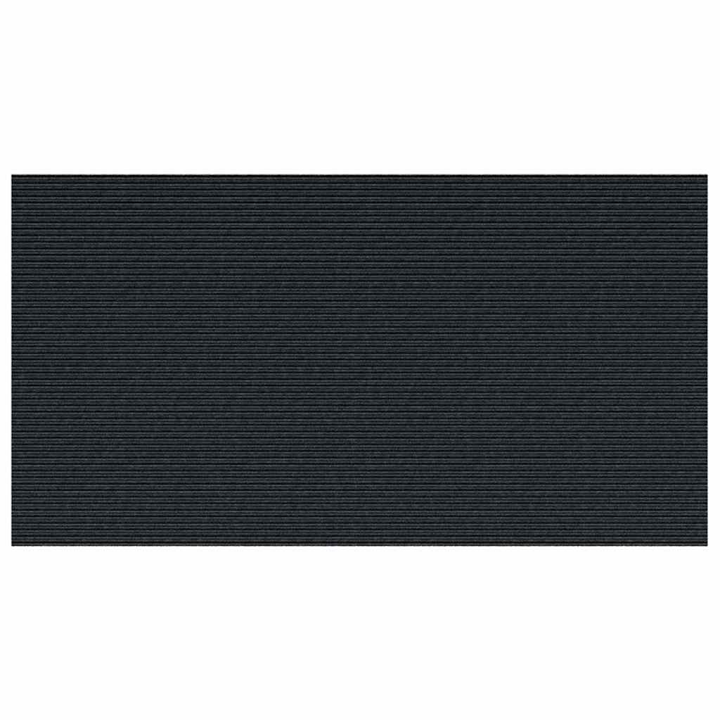 Tapijt Loper Antraciet 80 x 150 cm Stof – afbeelding 2