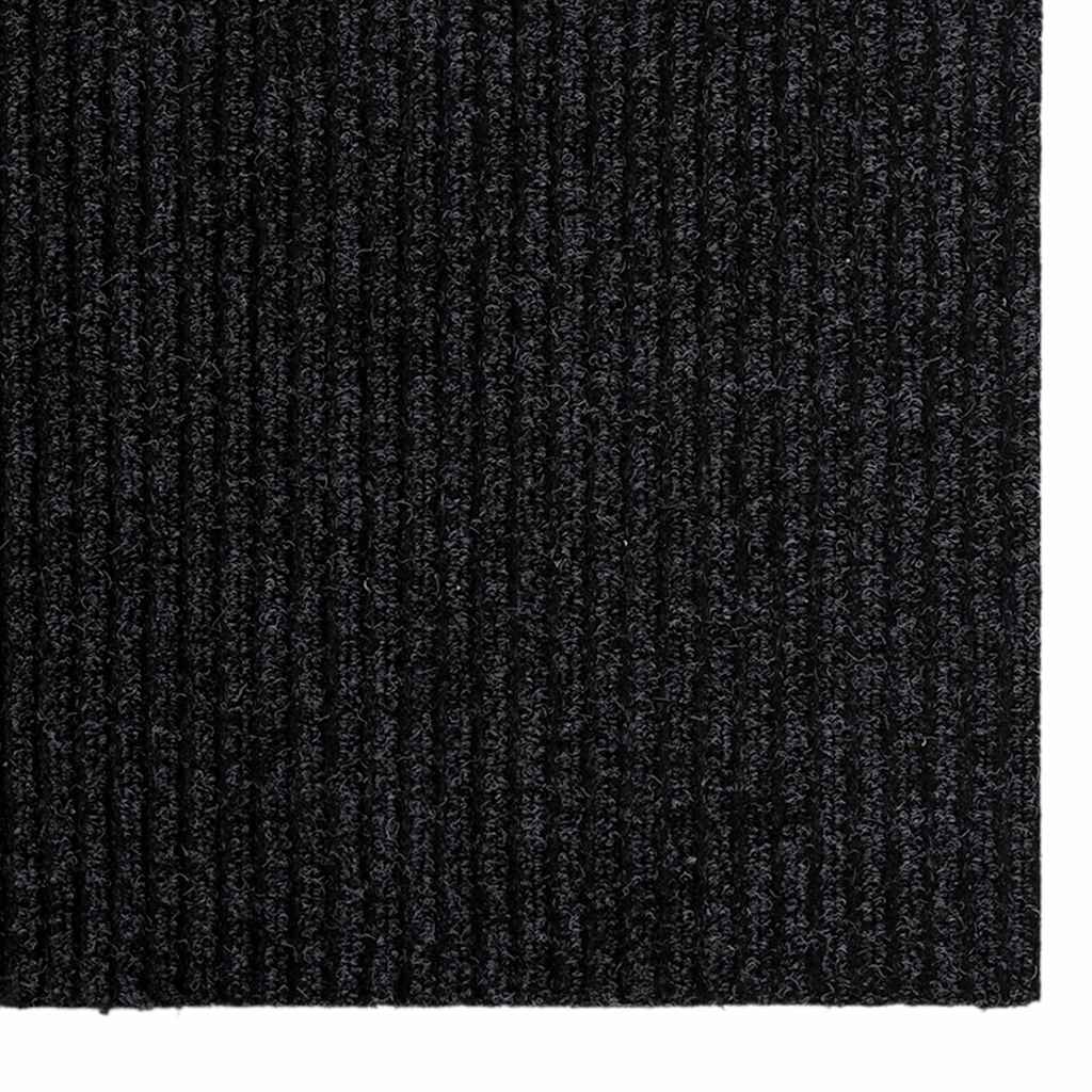 Tapijt Loper Antraciet 80 x 150 cm Stof – afbeelding 5
