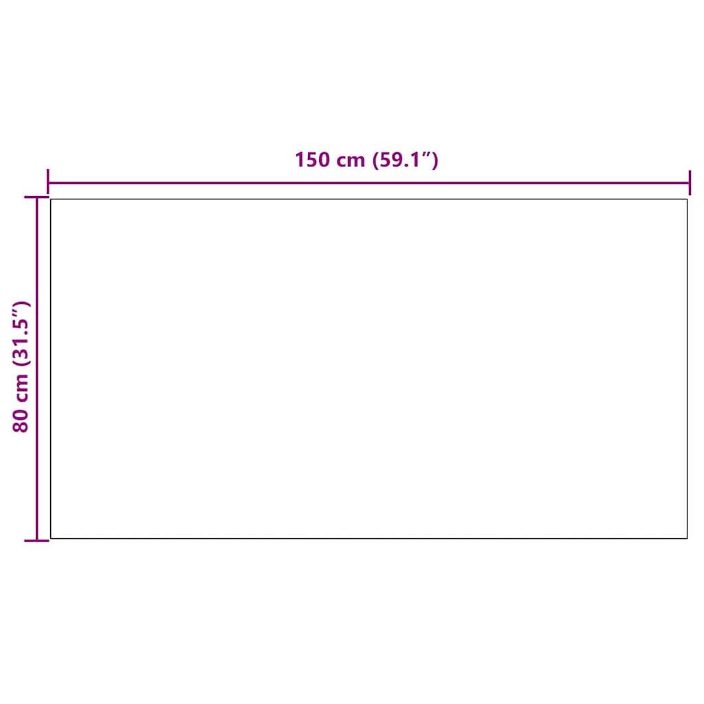Tapijt Loper Antraciet 80 x 150 cm Stof – afbeelding 9