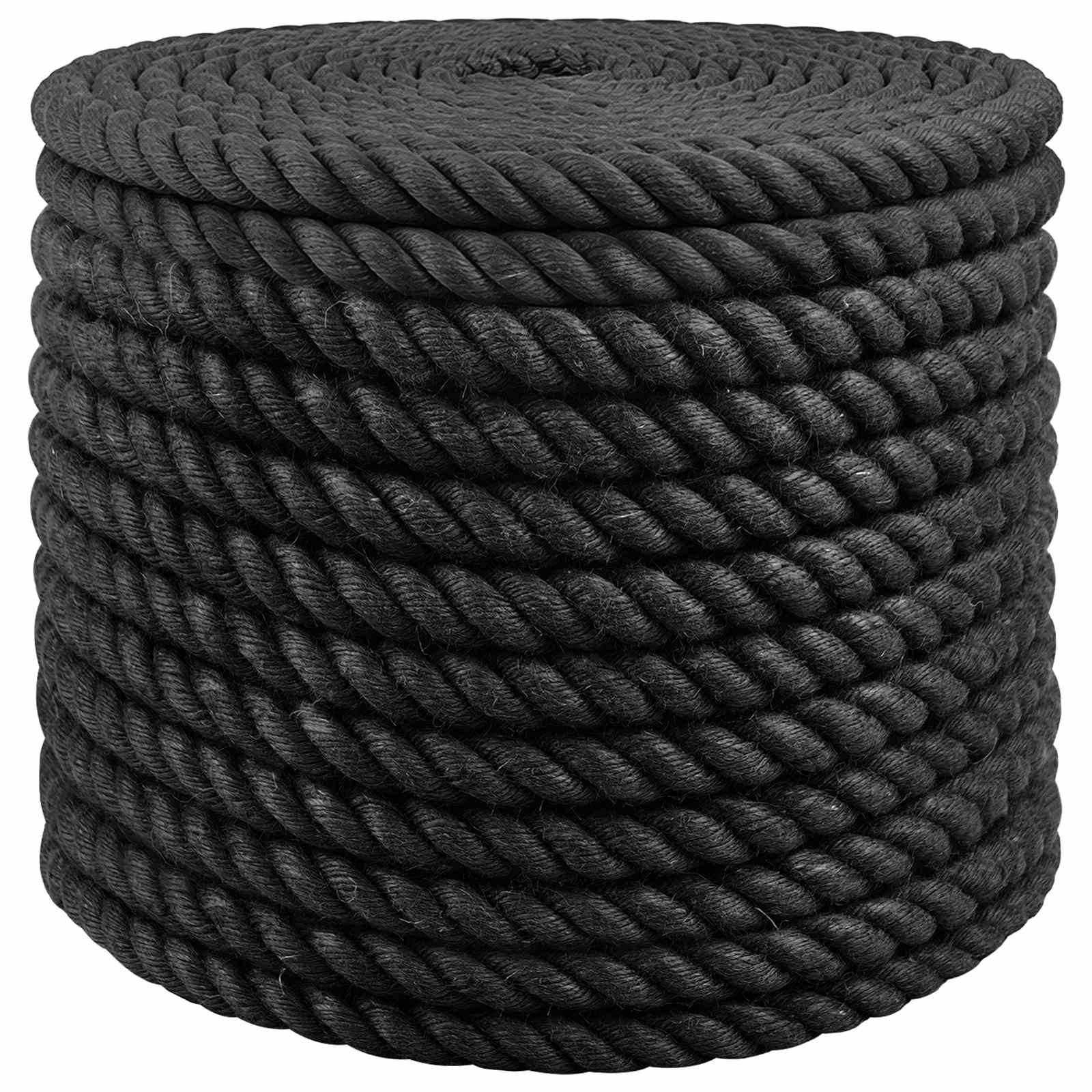 Jute Touw 24 Zwart 100% Tossa jute