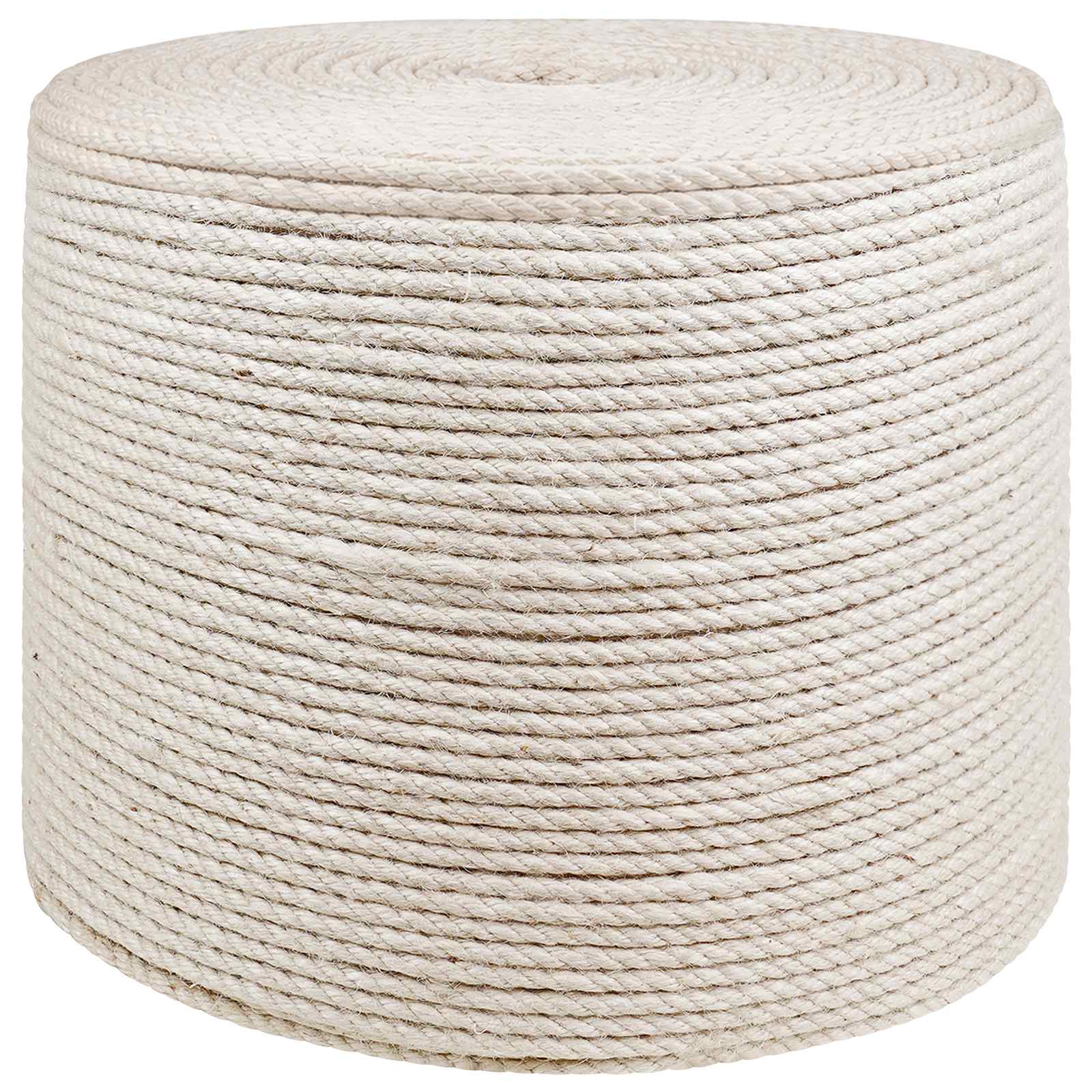 Jute Touw 6 Wit 100% Tossa jute – afbeelding 1