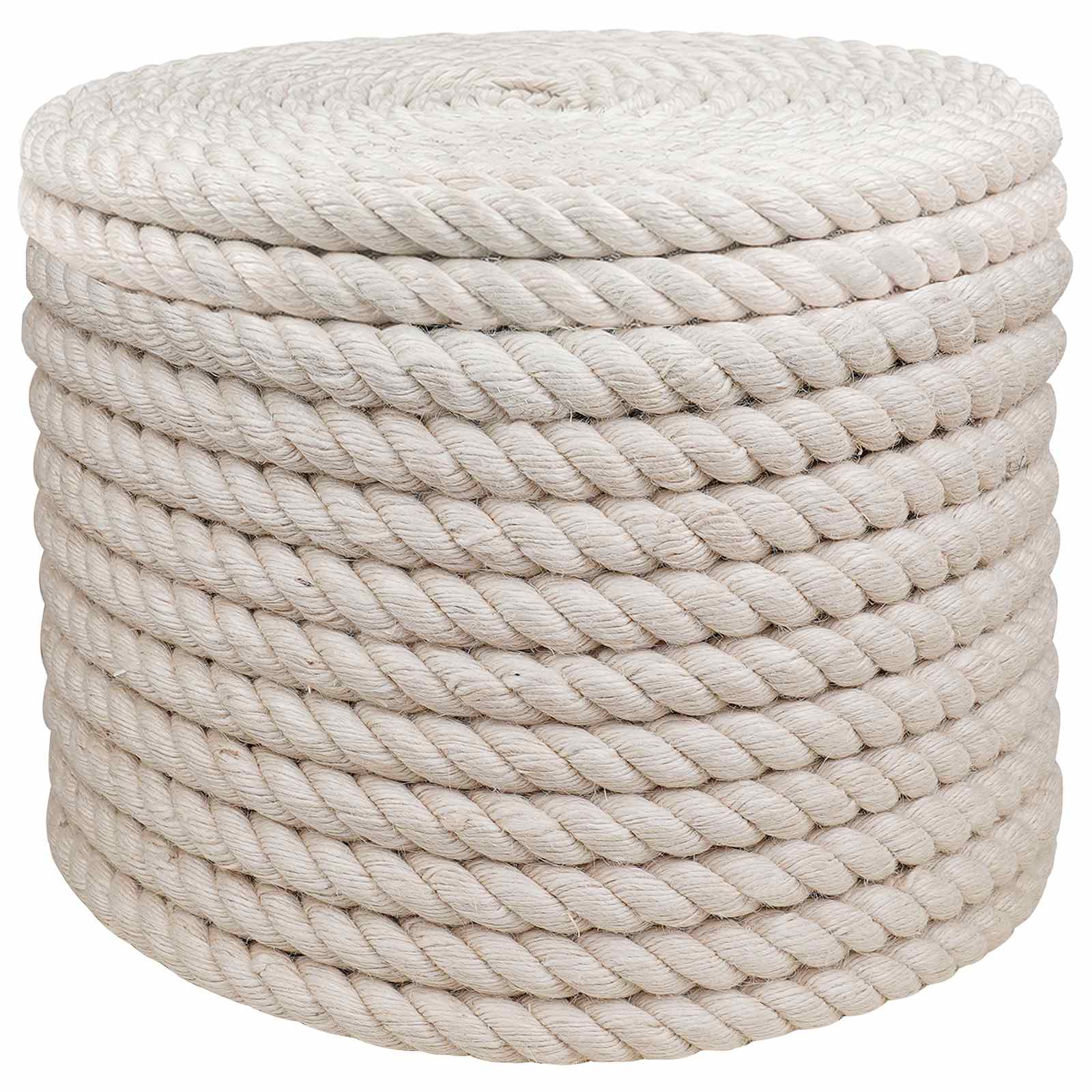 Jute Touw 24 Wit 100% Tossa jute – afbeelding 1