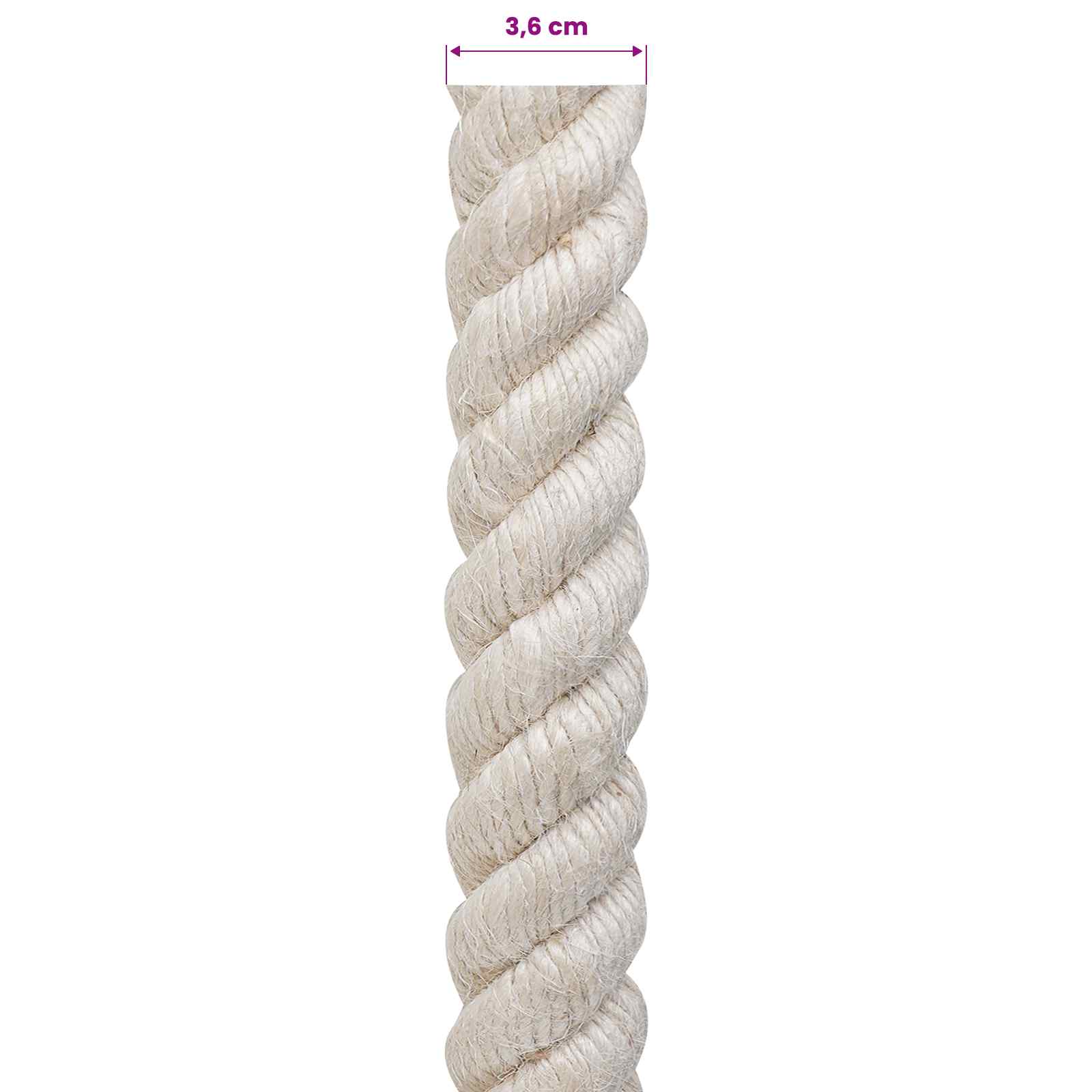 Jute Touw 36 Wit 100% Tossa jute – afbeelding 5