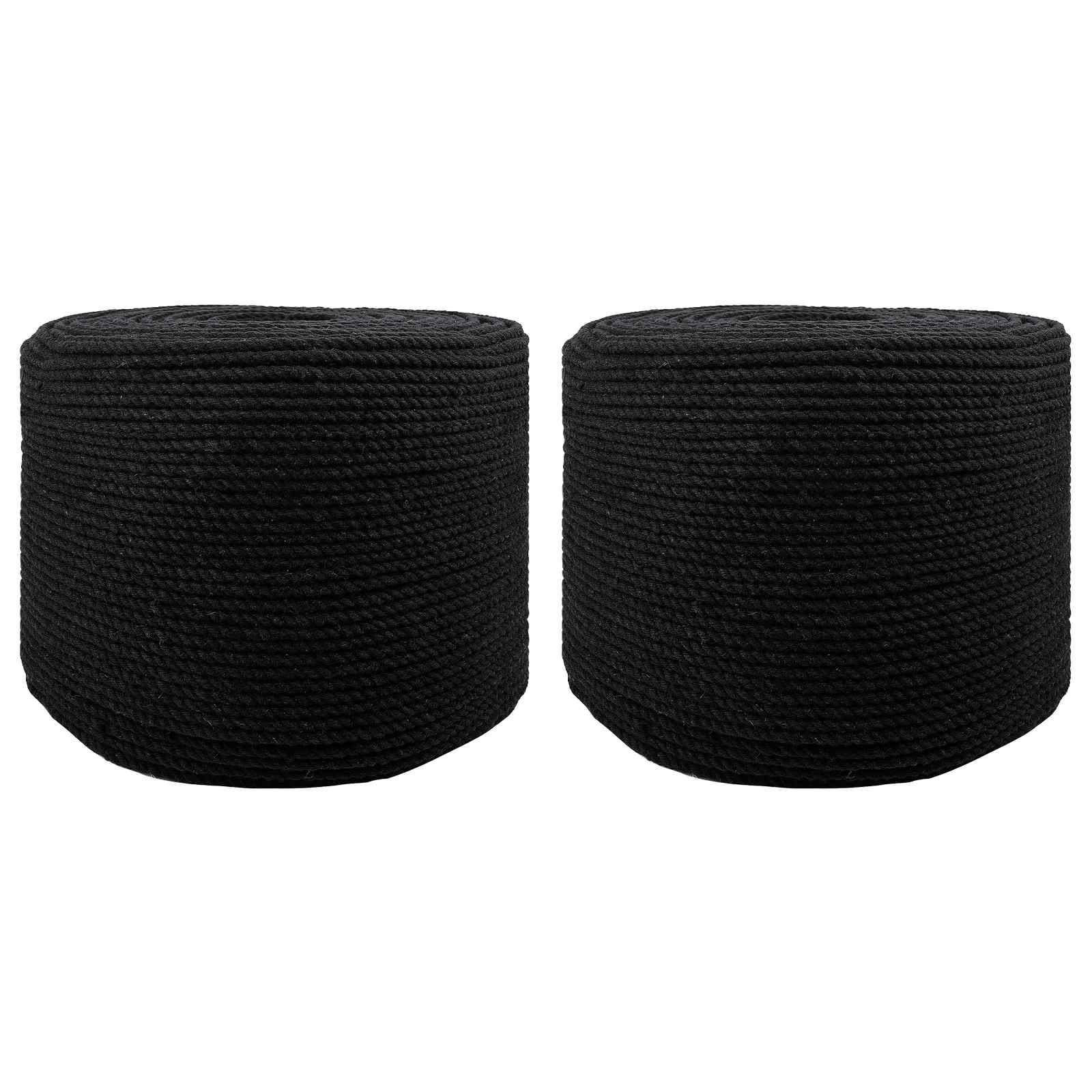 Touw 2 pcs Zwart Katoen
