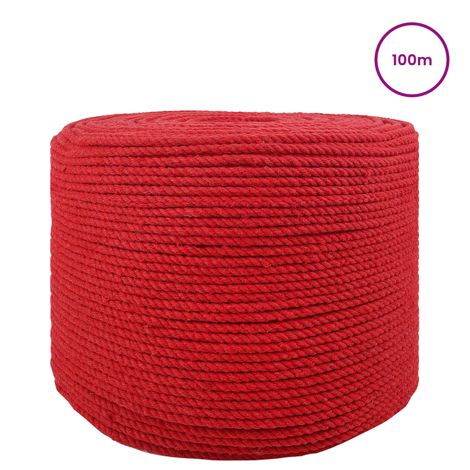 Touw 2 pcs Rood Katoen – afbeelding 2