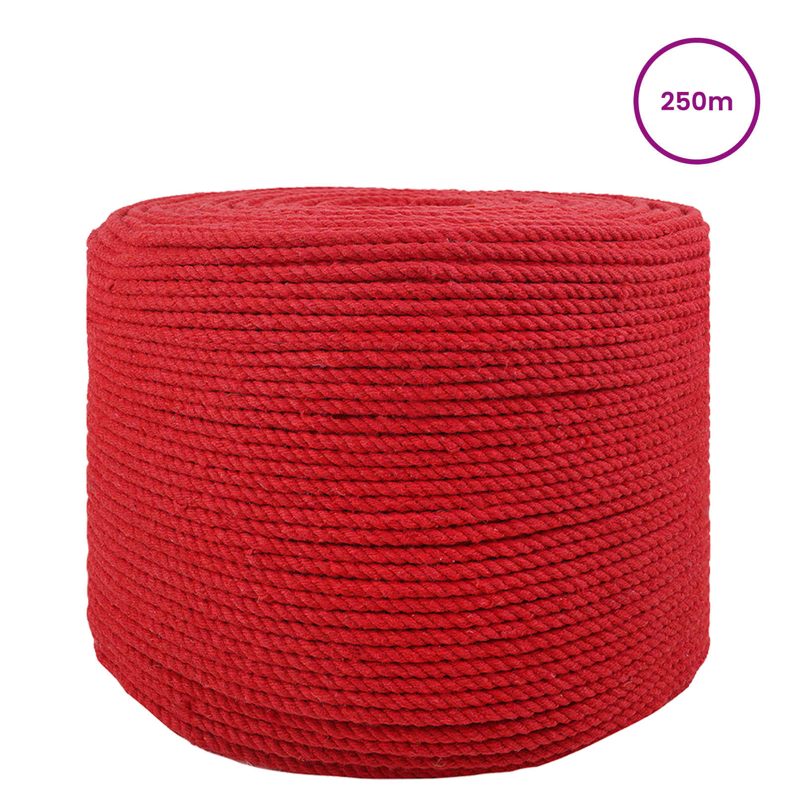 Touw Rood 0,6 x 0,6 x 25000 cm Katoen – afbeelding 2