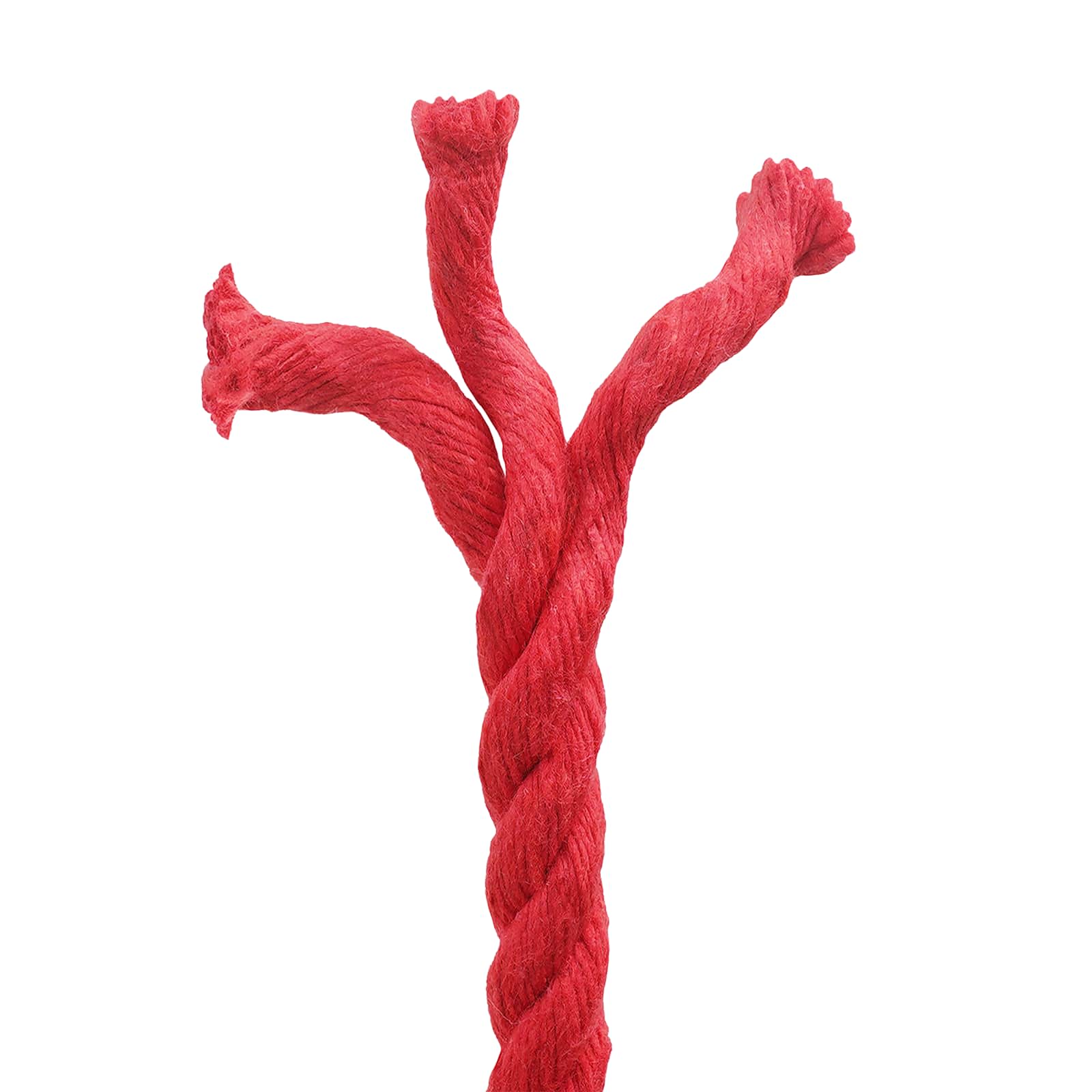 Touw Rood 1 x 1 x 2500 cm Katoen – afbeelding 4