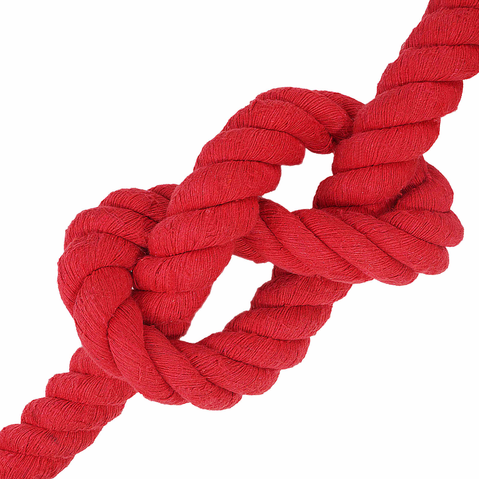 Touw Rood 6 x 6 x 1000 cm Katoen – afbeelding 3