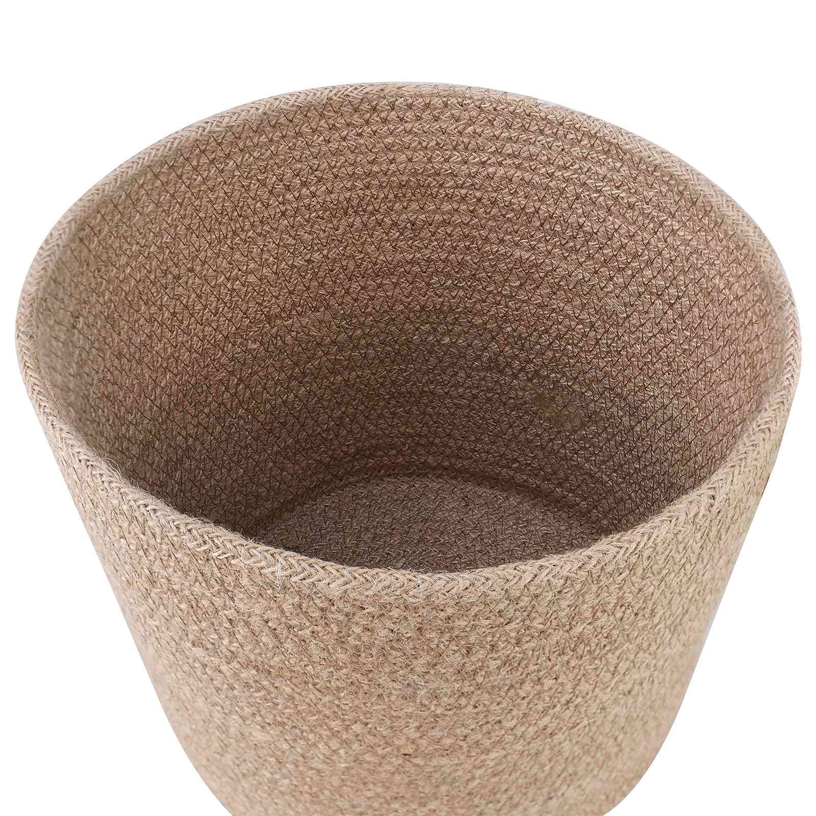 Plantenpot Set 2 pcs Naturel Ø 21 x 21 cm 100% Tossa Jute – afbeelding 3